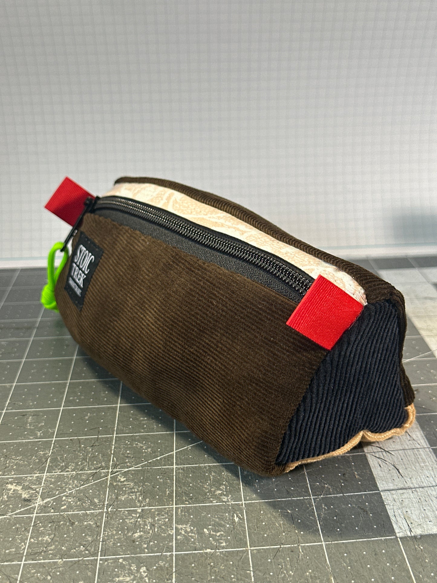 Worn-Wear Upcycled Triangle Pencil Case 0013 (medium)