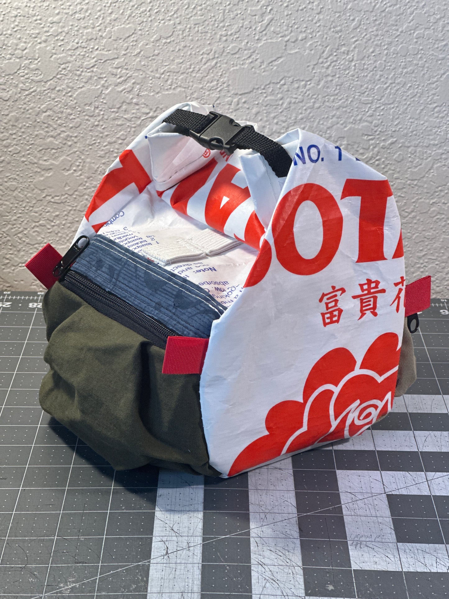 Rice Bag Worn Wear Upcycled Bouldering Pail 0025