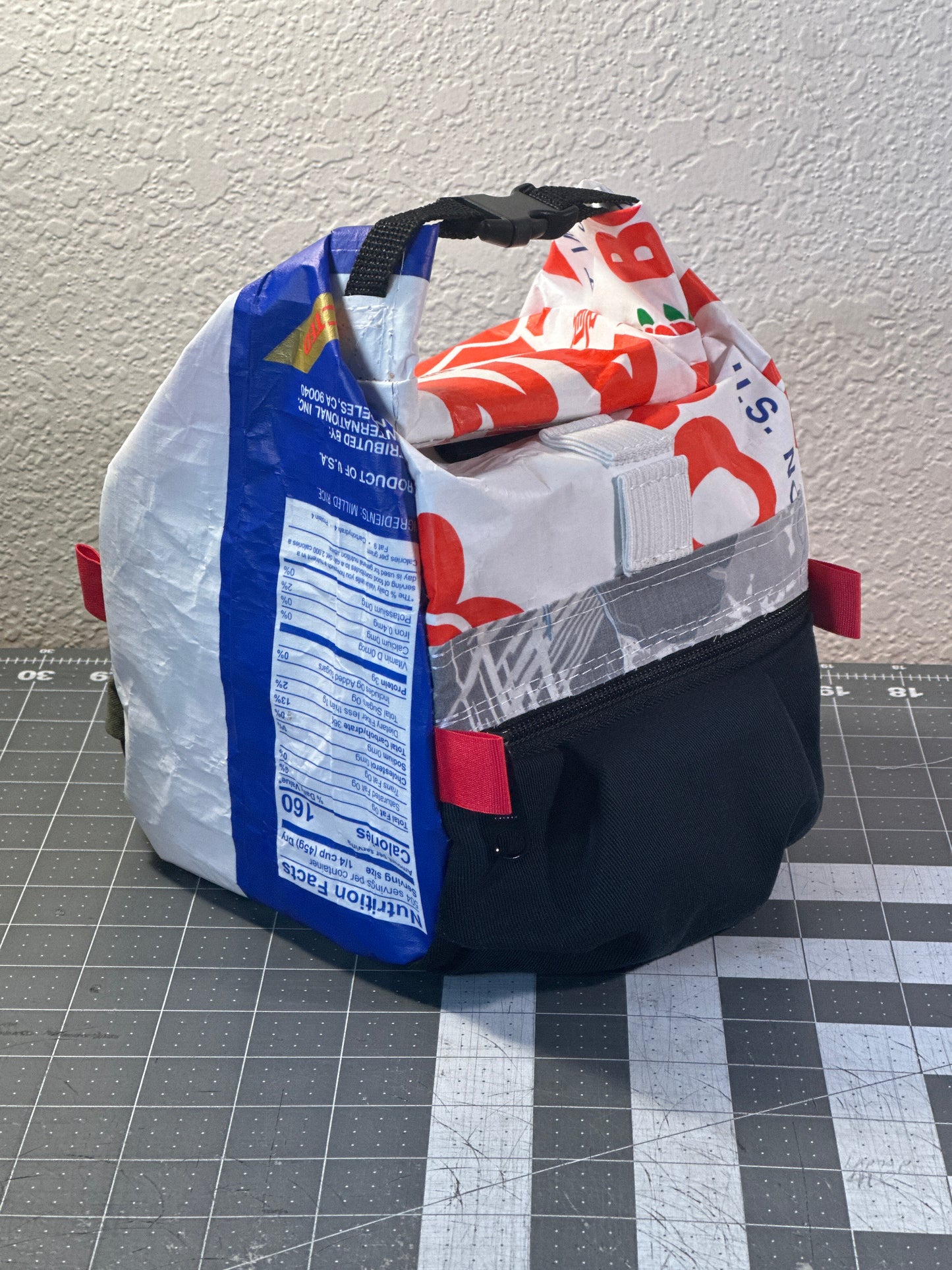 Rice Bag Worn Wear Upcycled Bouldering Pail 0026