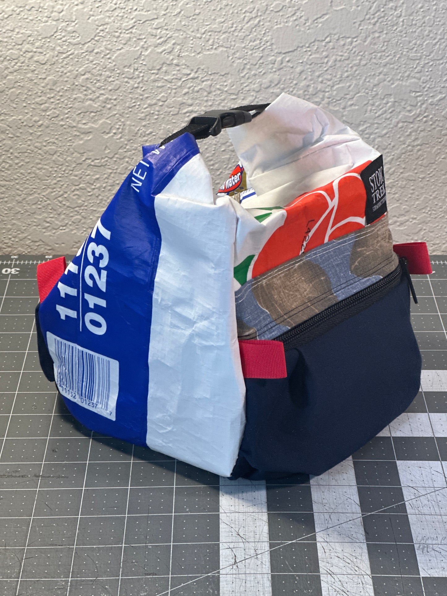 Rice Bag Worn Wear Upcycled Bouldering Pail 0024