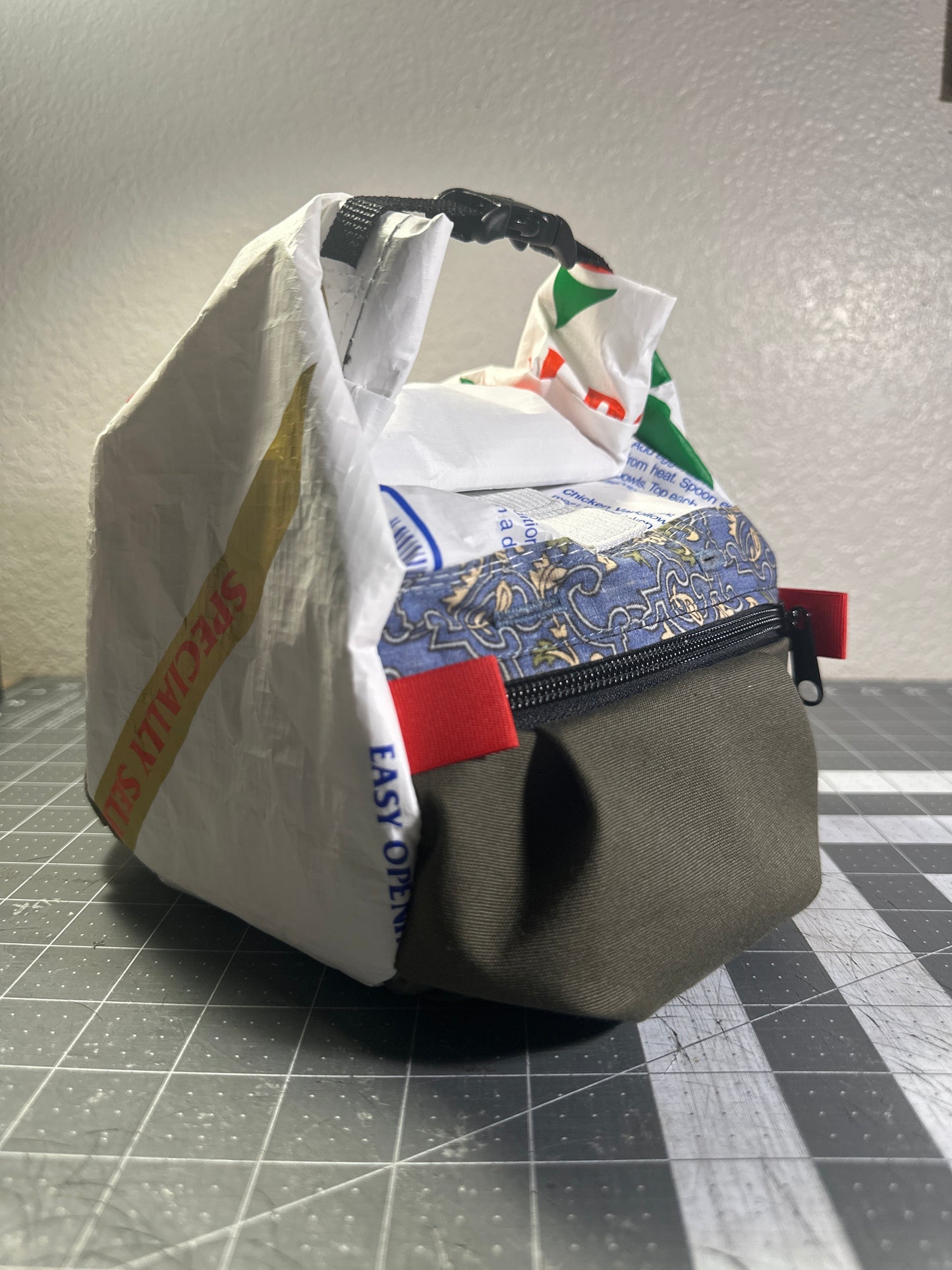 Rice Bag Worn Wear Upcycled Bouldering Pail 0010