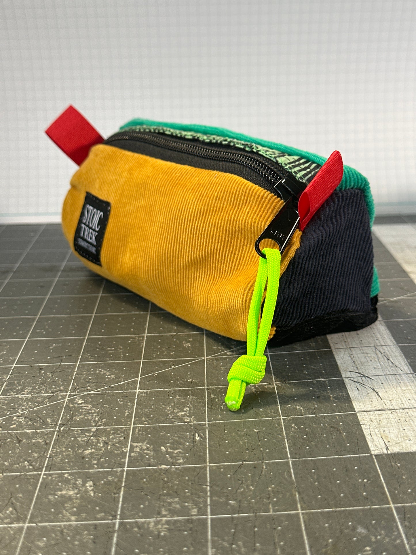 Worn-Wear Upcycled Triangle Pencil Case 0011 (small)
