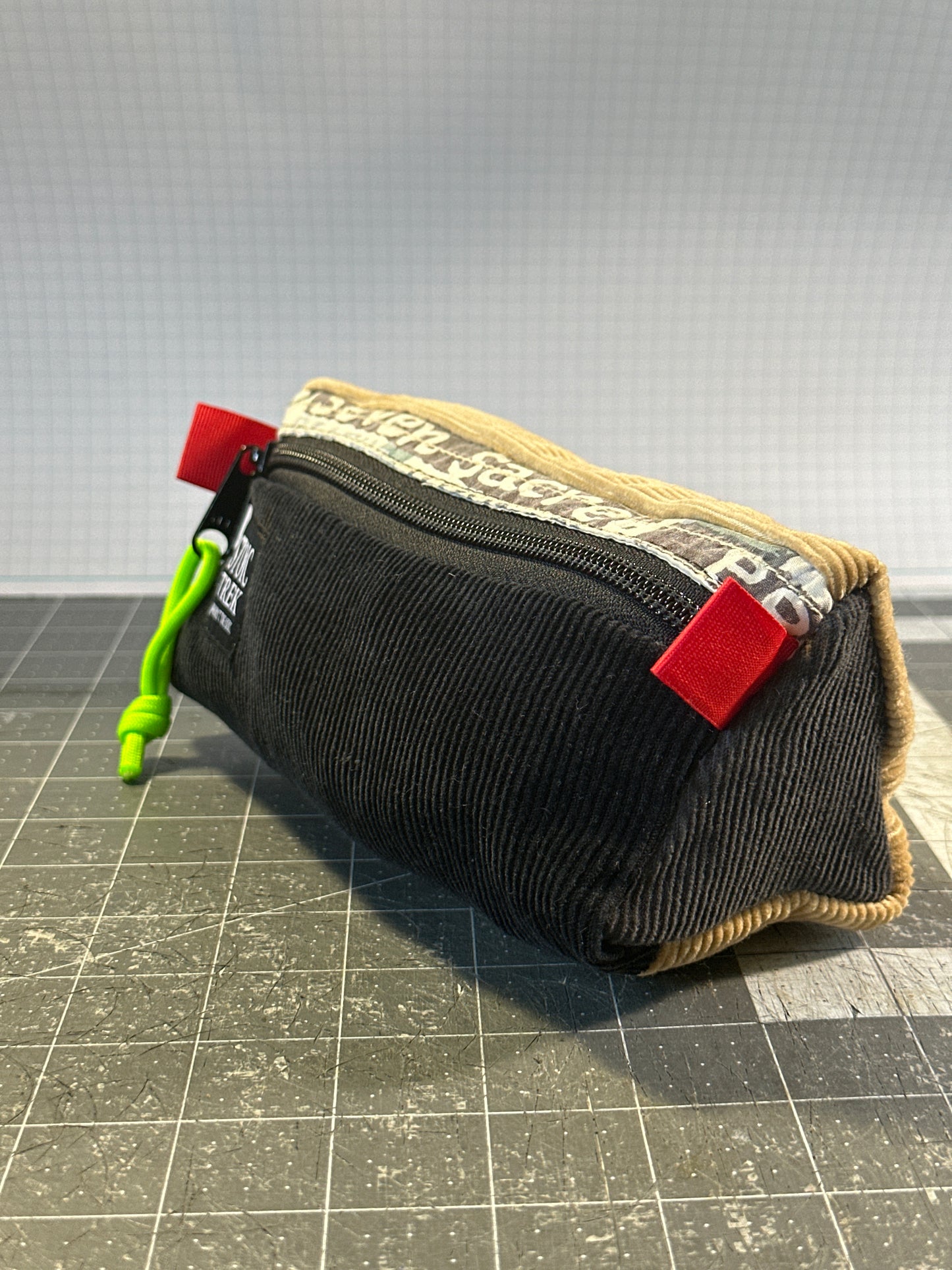 Worn-Wear Upcycled Triangle Pencil Case 0014 (medium)