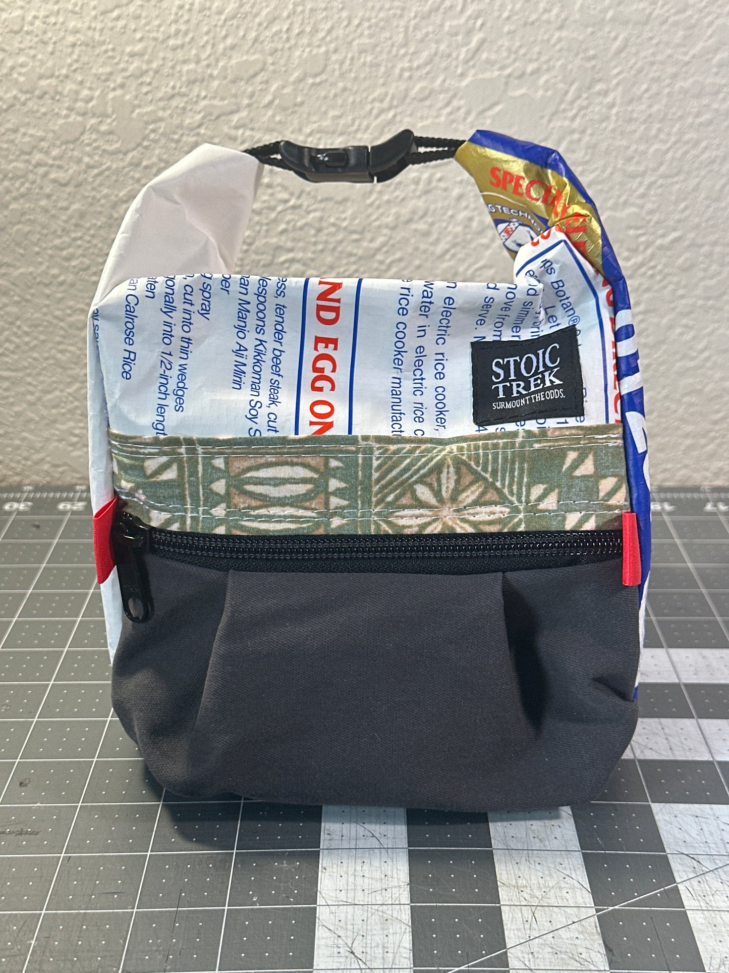 Rice Bag Worn Wear Upcycled Bouldering Pail 0015