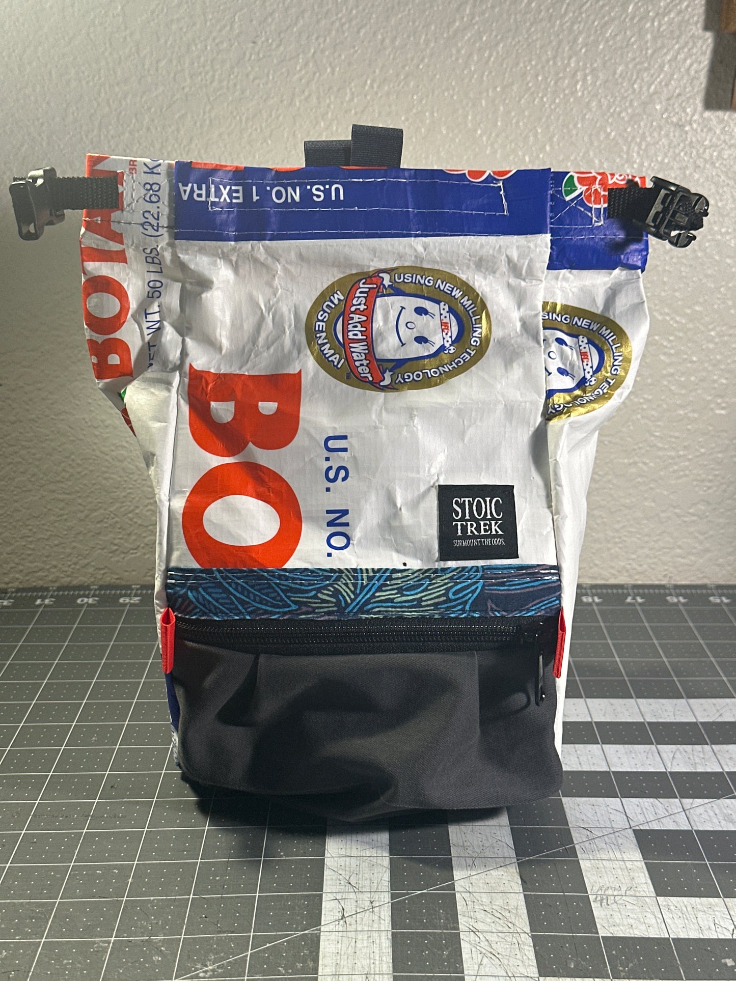 Rice Bag Worn Wear Upcycled Bouldering Pail 0007