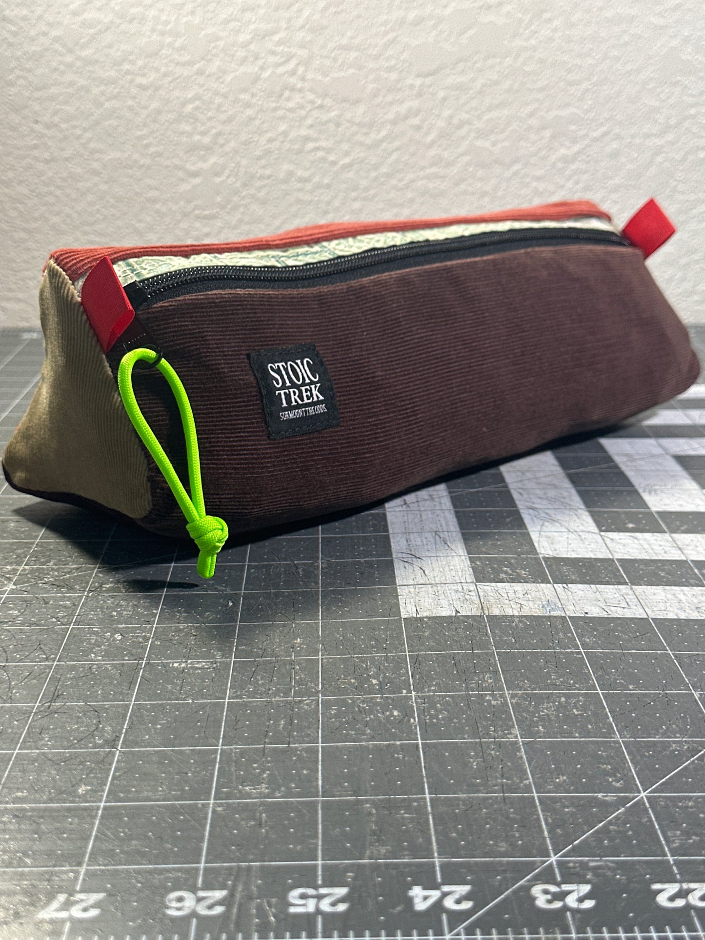 Worn-Wear Upcycled Triangle Pencil Case 0004(Extra Large)