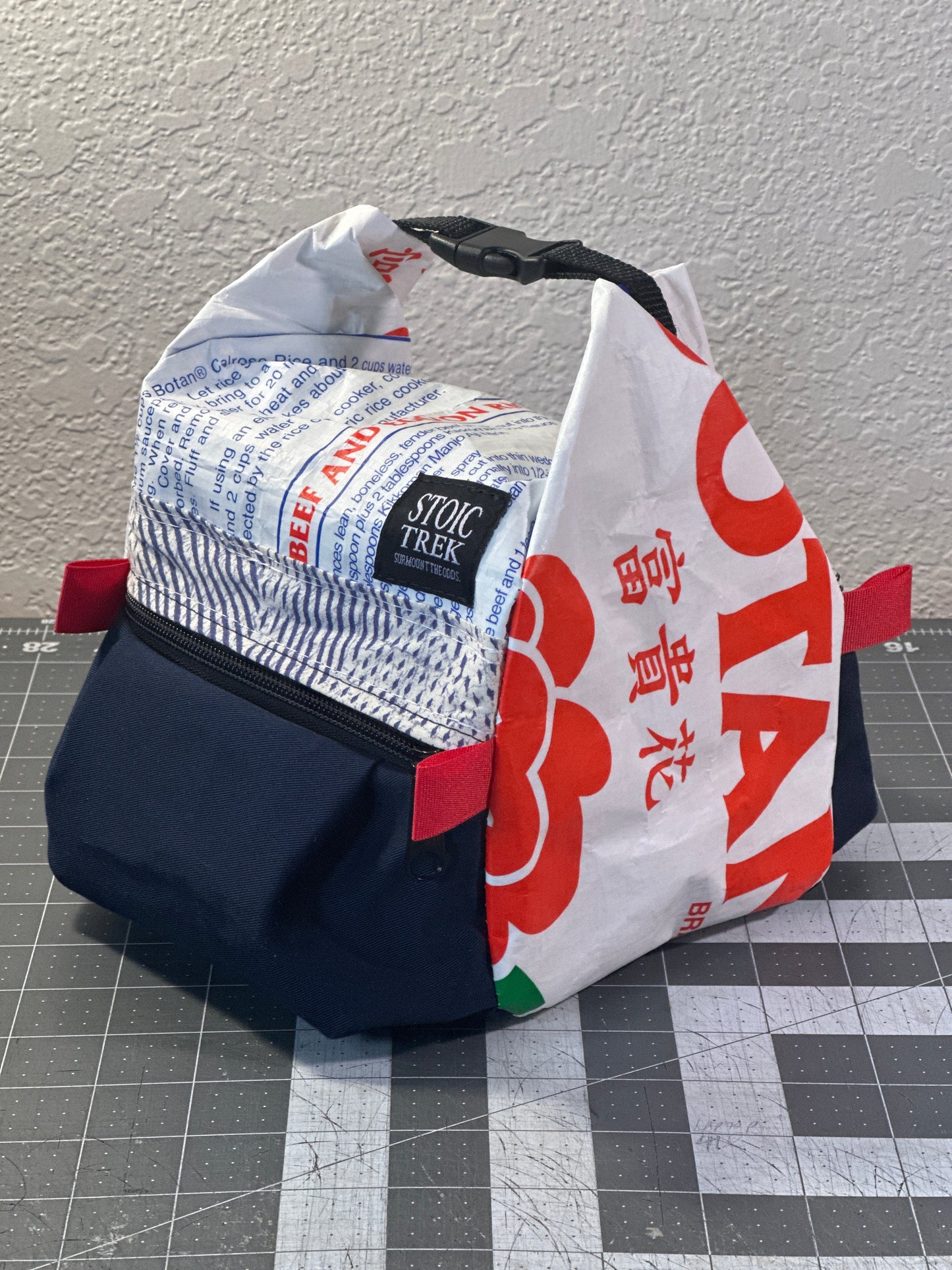 Rice Bag Worn Wear Upcycled Bouldering Pail 0027