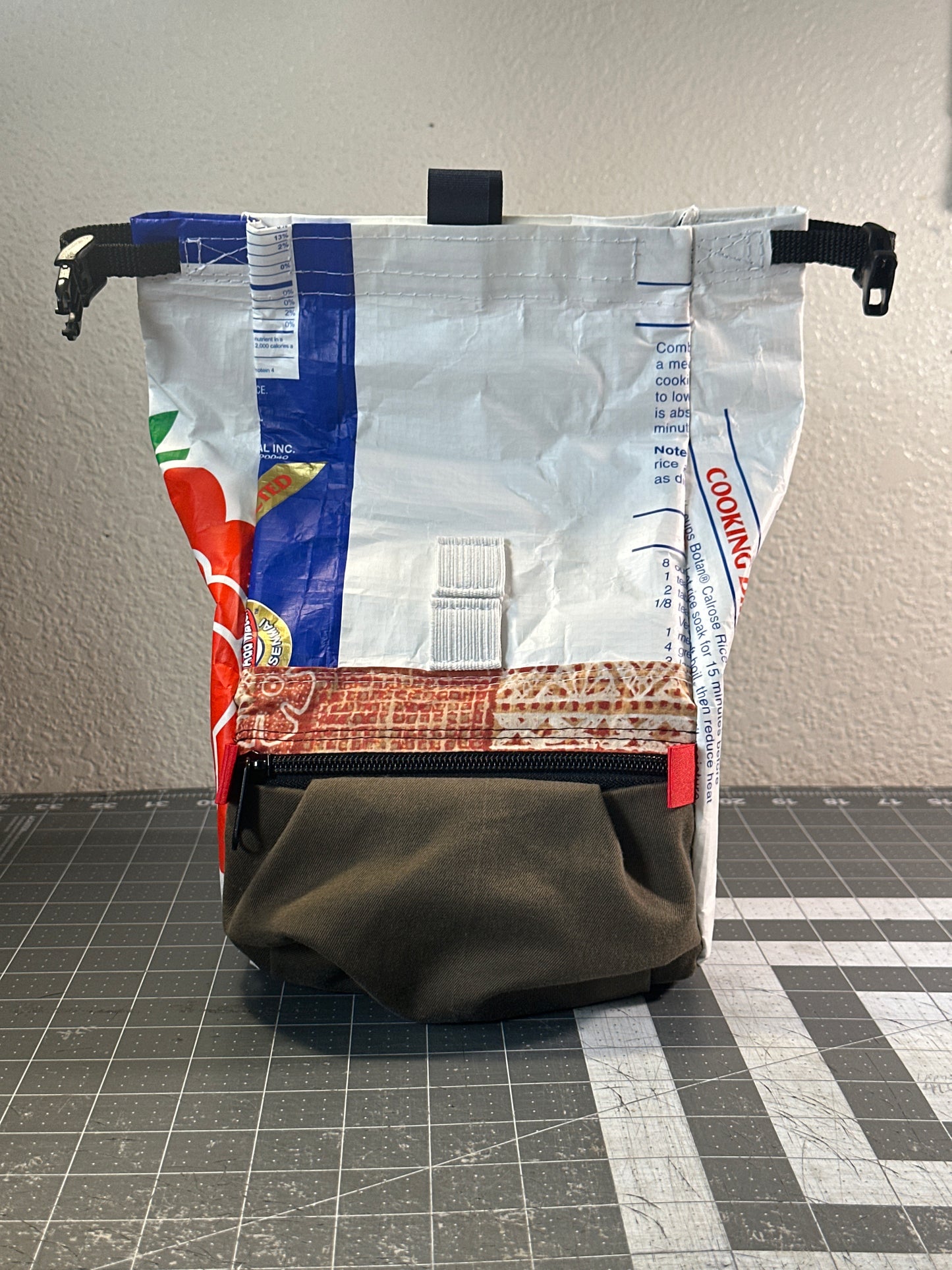 Rice Bag Worn Wear Upcycled Bouldering Pail 0003