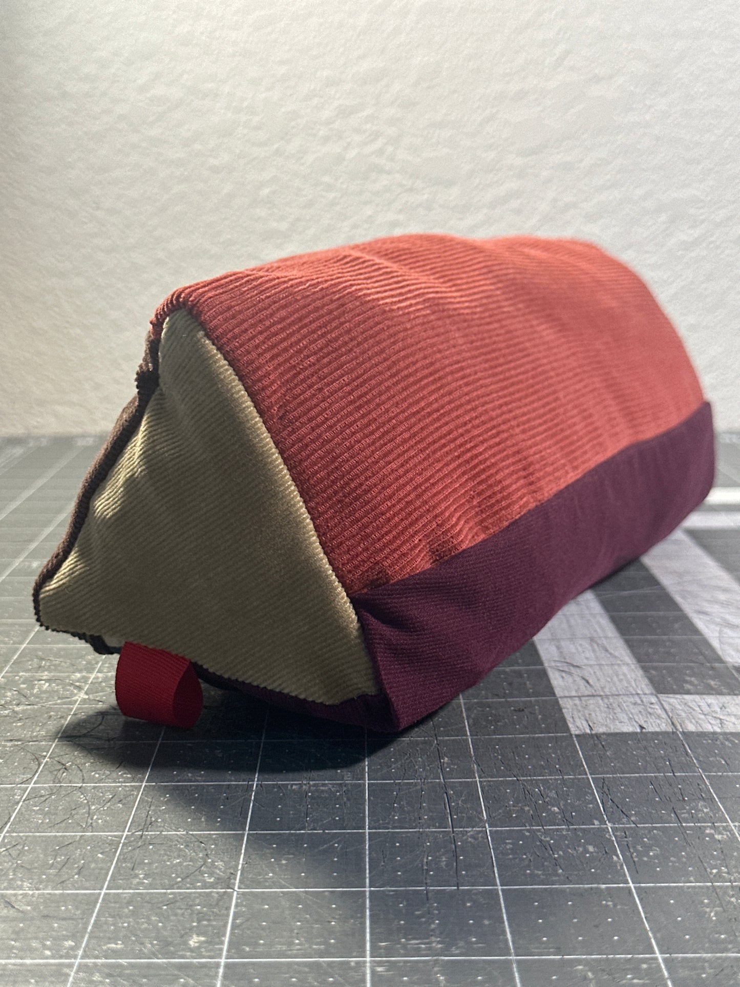 Worn-Wear Upcycled Triangle Pencil Case 0002(Extra Large)