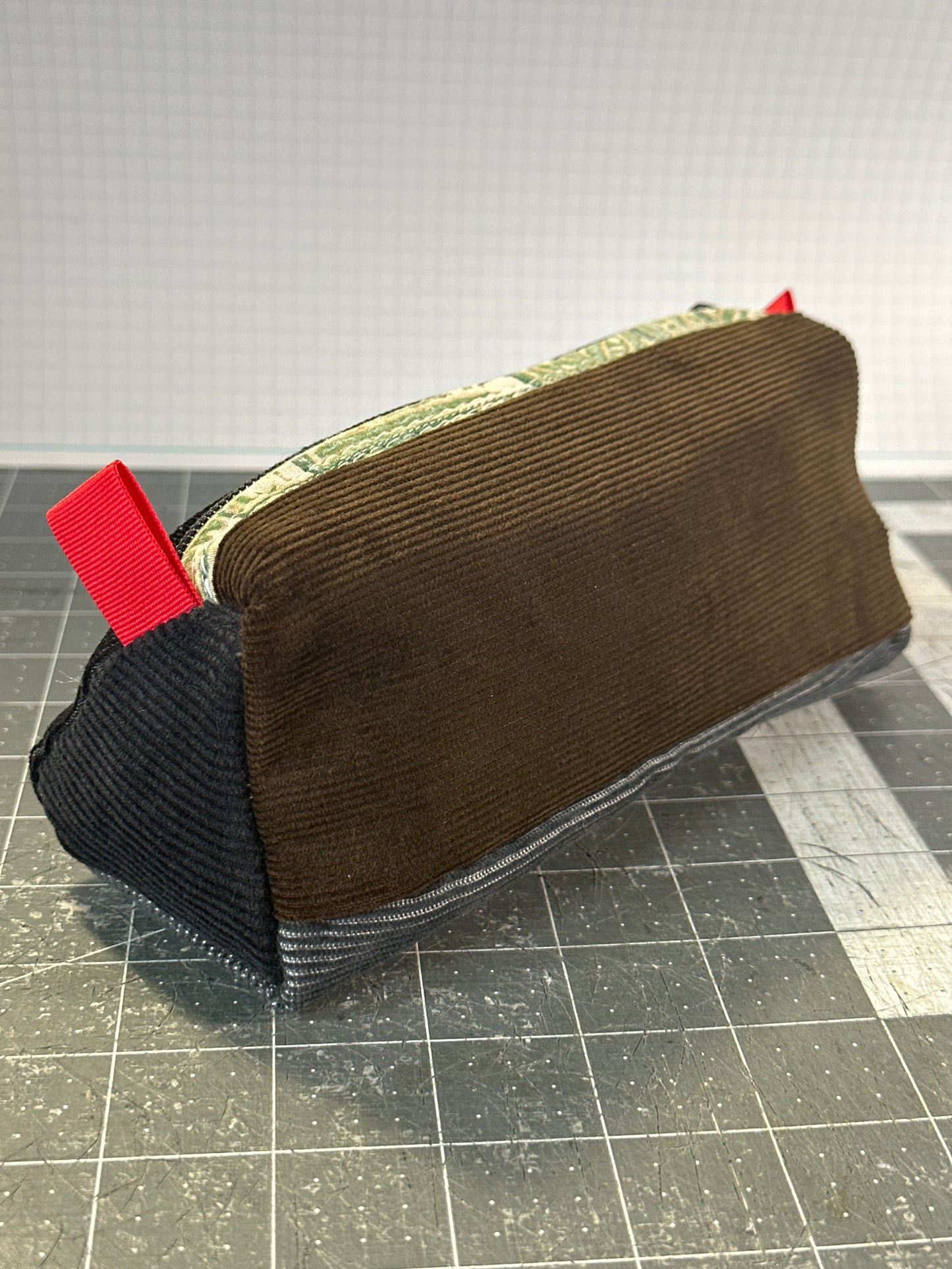 Worn-Wear Upcycled Triangle Pencil Case 0012 (medium)