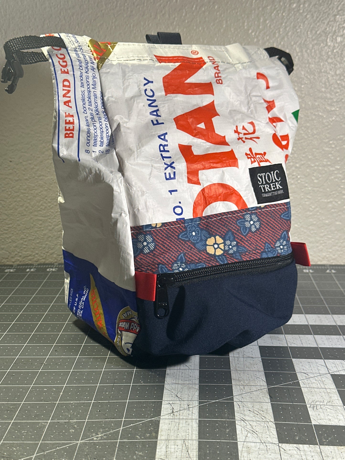 Rice Bag Worn Wear Upcycled Bouldering Pail 0009
