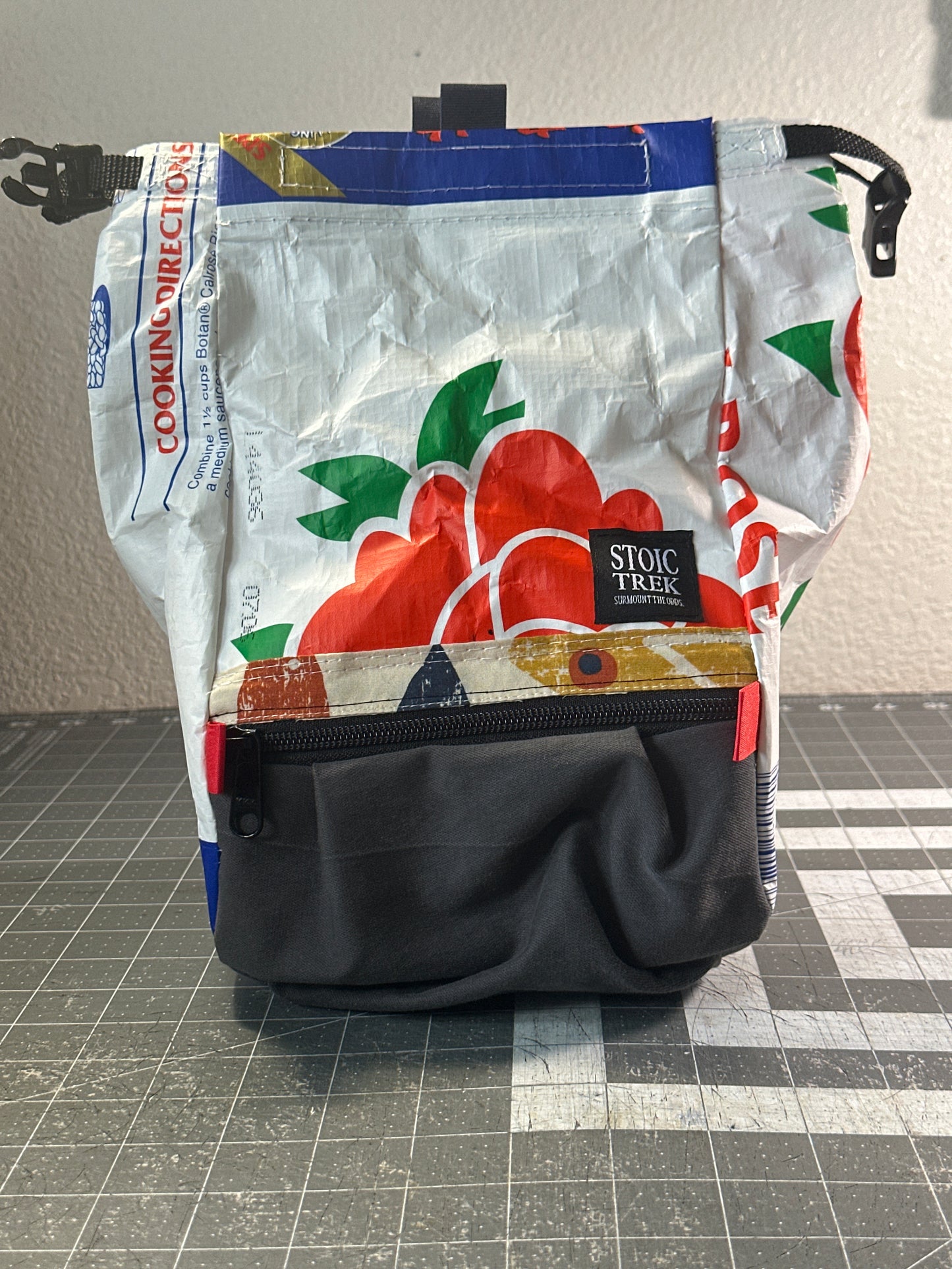 Rice Bag Worn Wear Upcycled Bouldering Pail 0005