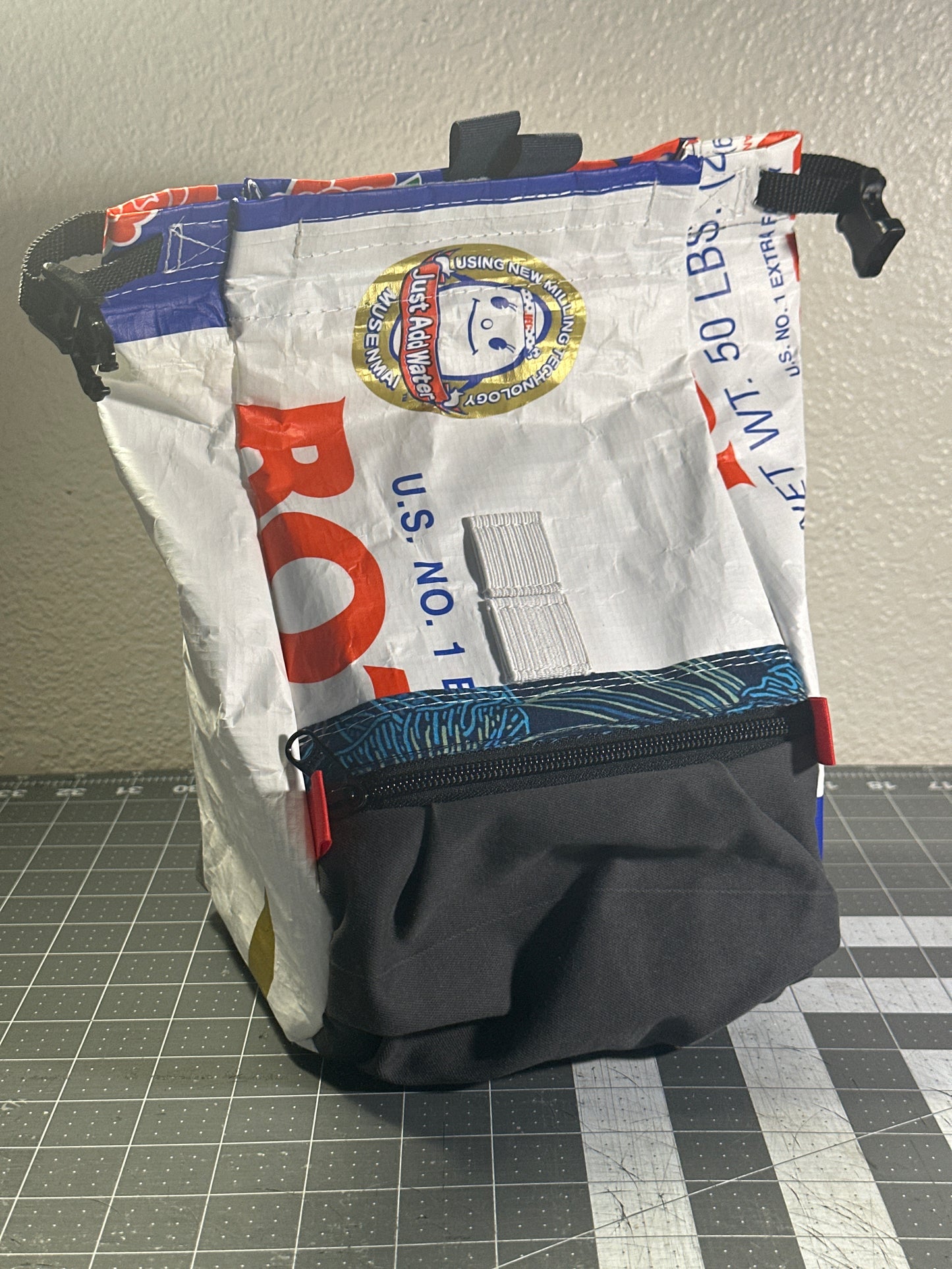 Rice Bag Worn Wear Upcycled Bouldering Pail 0007