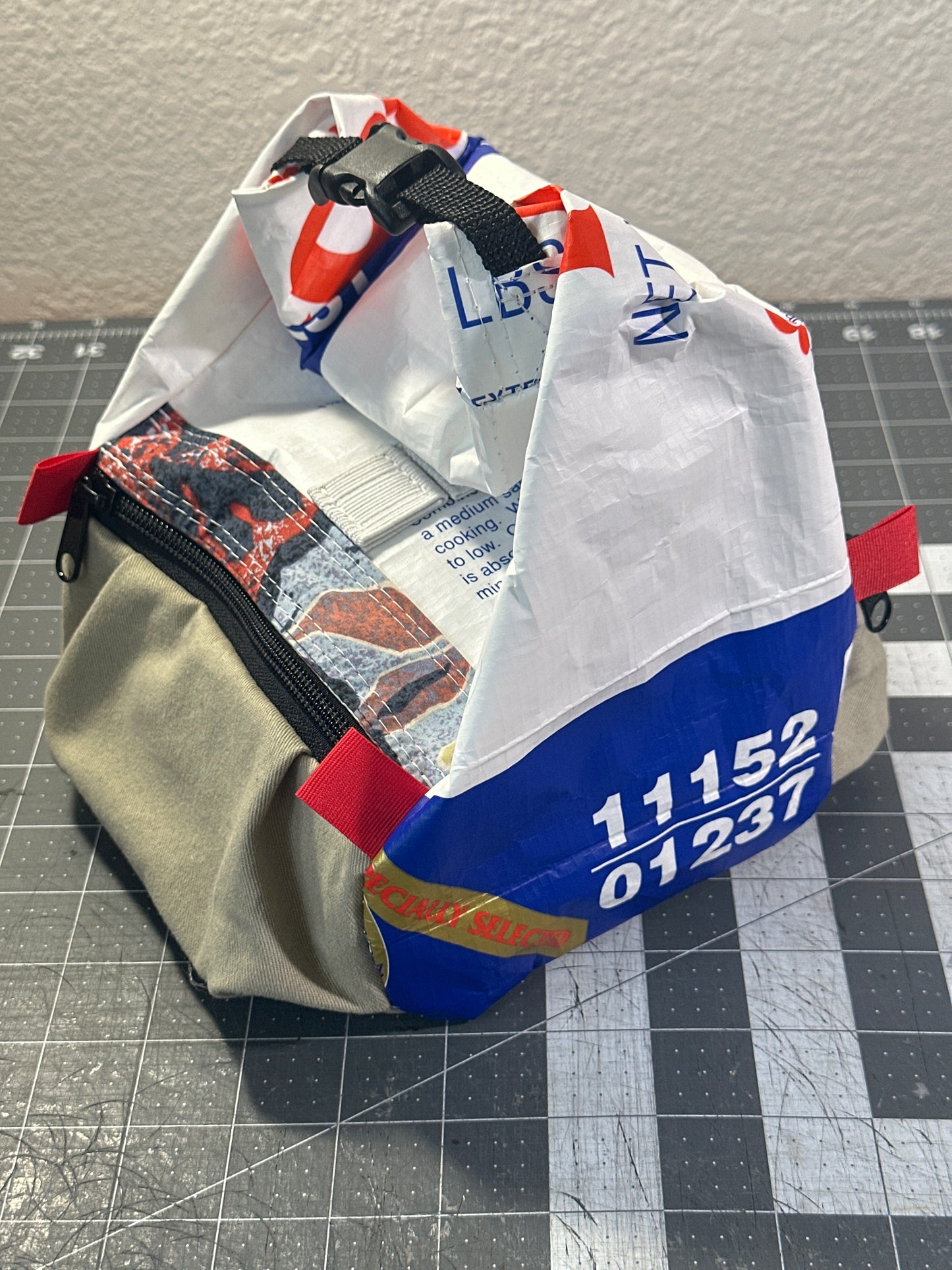 Rice Bag Worn Wear Upcycled Bouldering Pail 0019