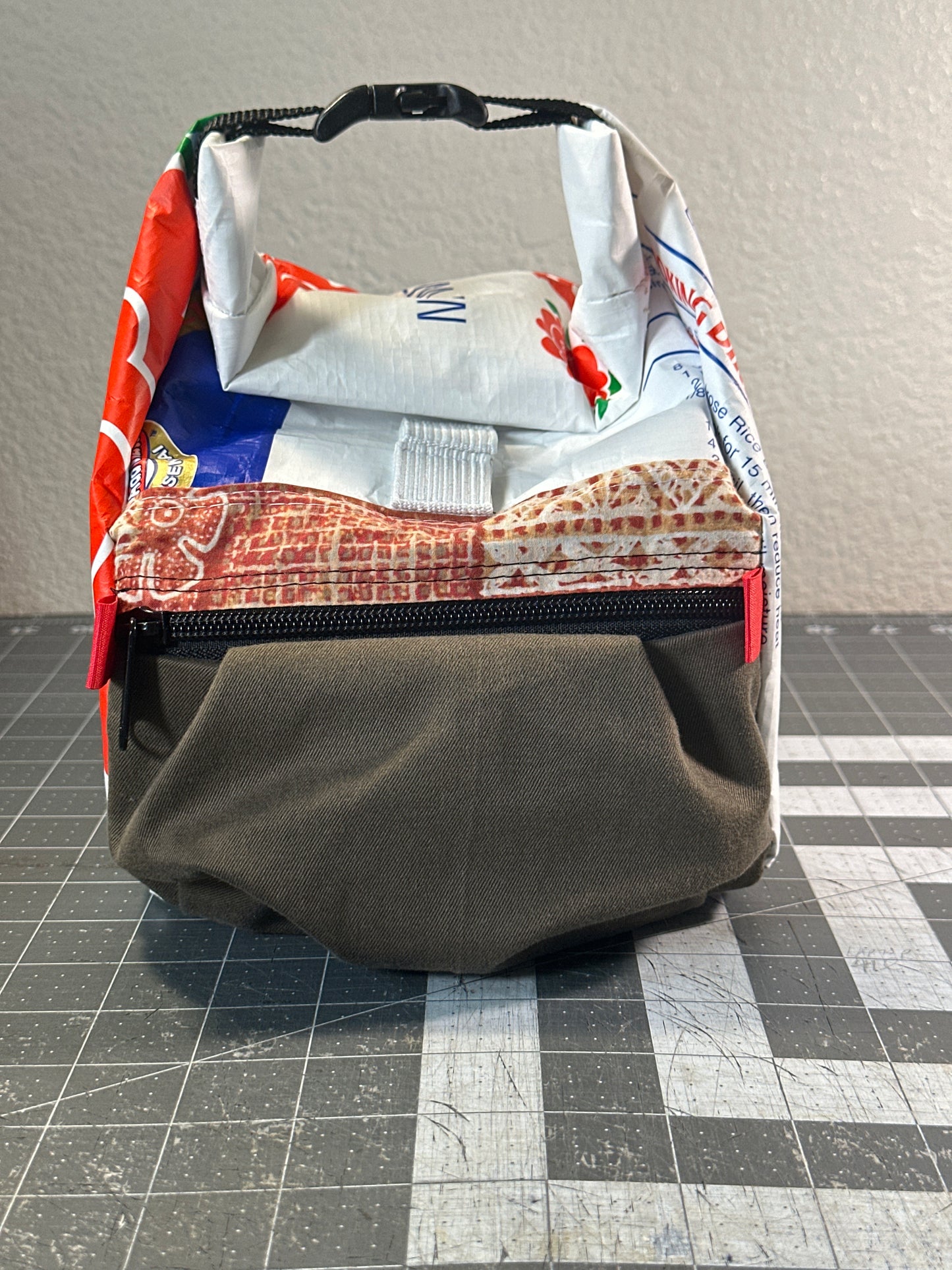 Rice Bag Worn Wear Upcycled Bouldering Pail 0003