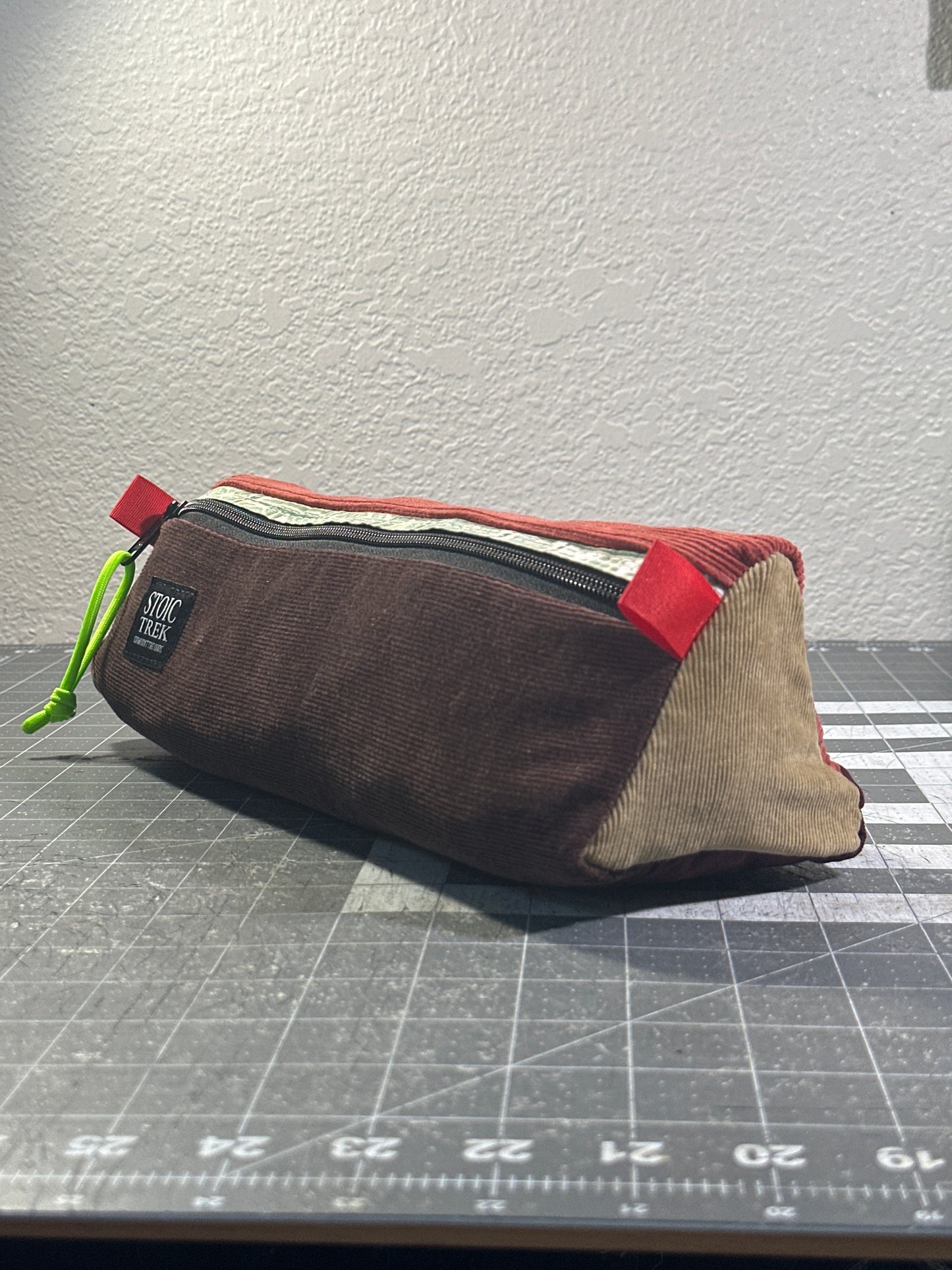 Worn-Wear Upcycled Triangle Pencil Case 0004(Extra Large)