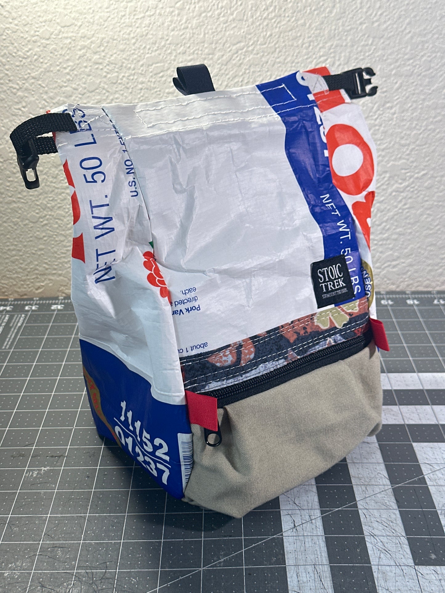 Rice Bag Worn Wear Upcycled Bouldering Pail 0019