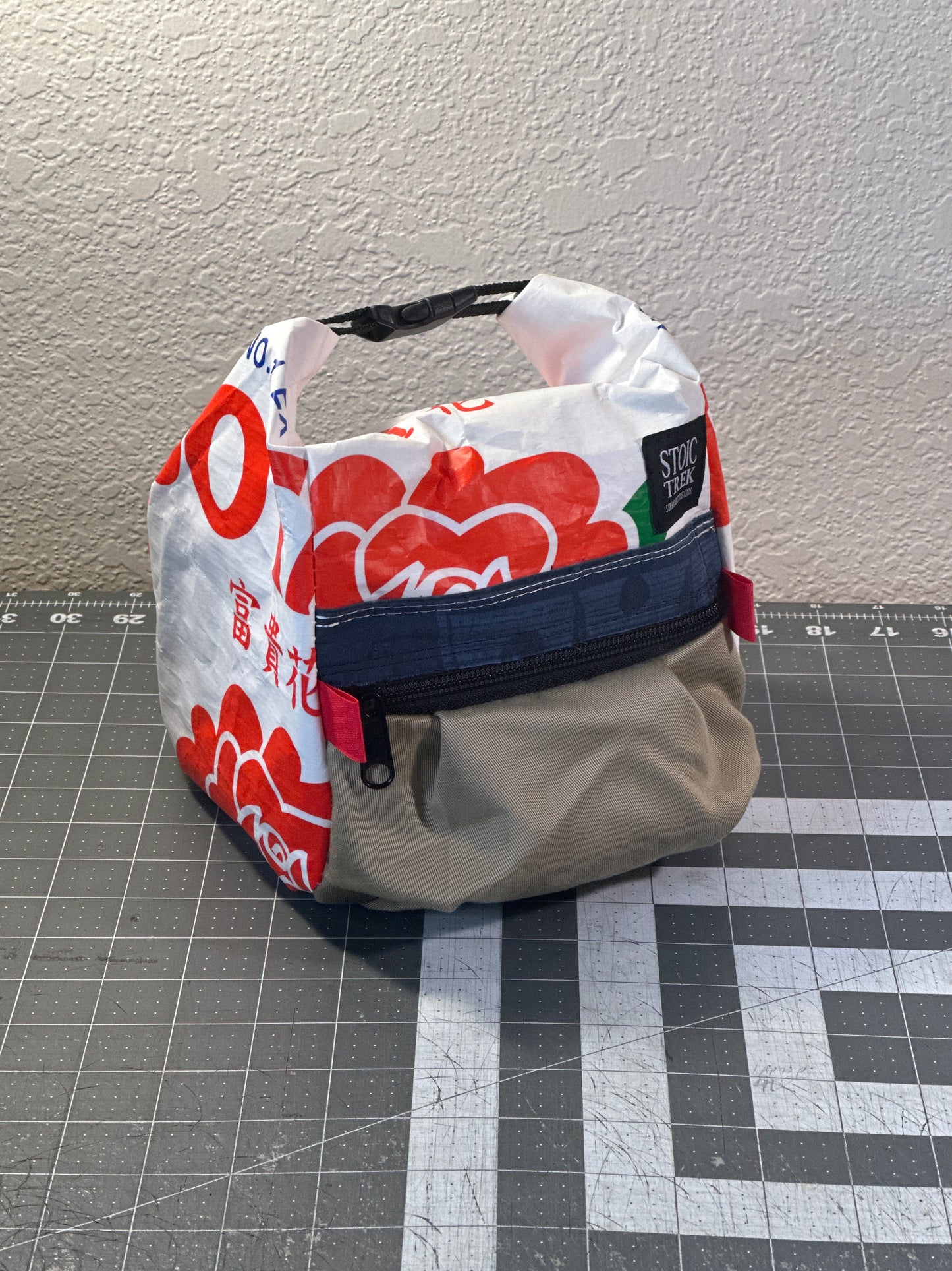 Rice Bag Worn Wear Upcycled Bouldering Pail 0025