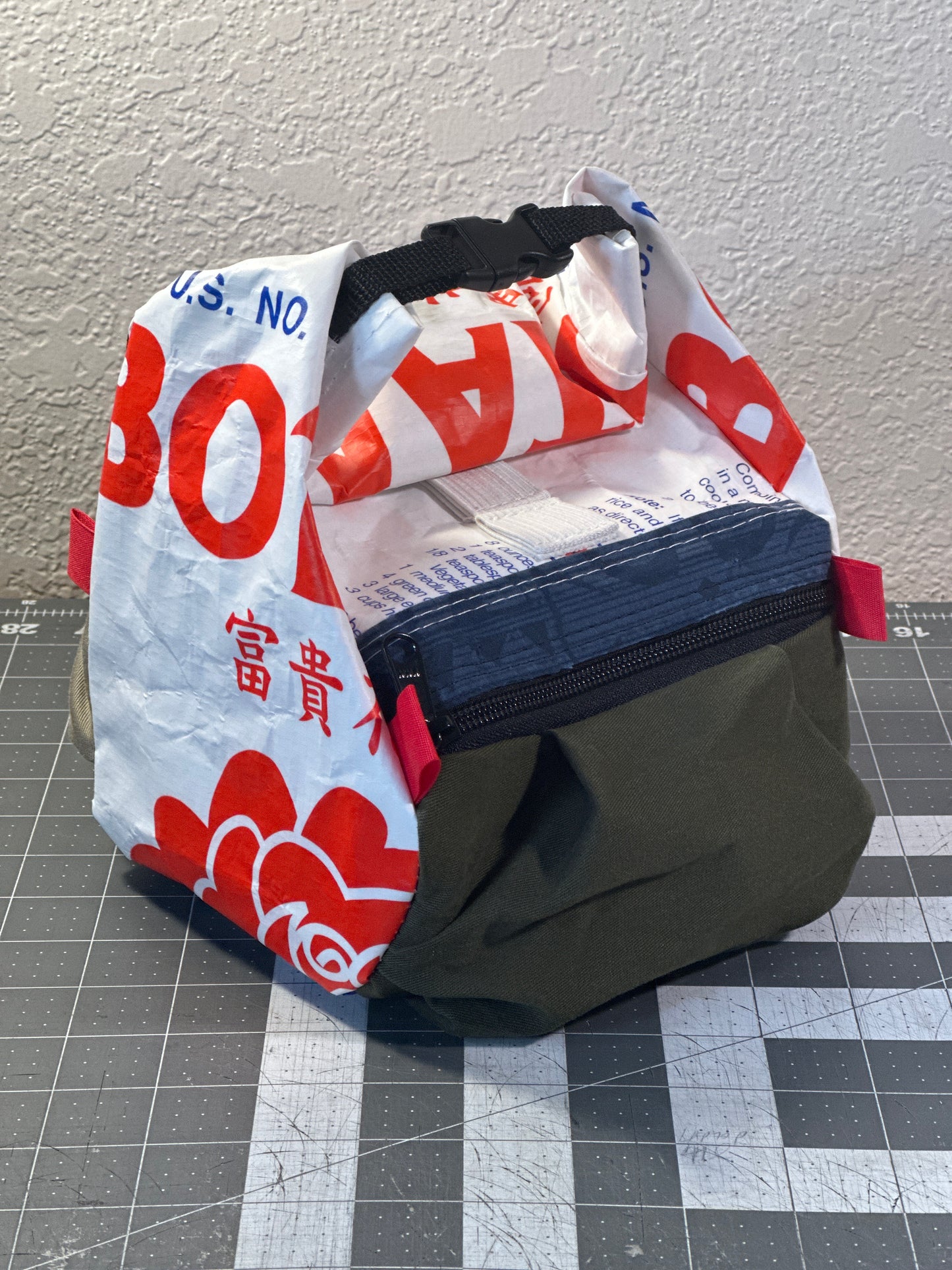 Rice Bag Worn Wear Upcycled Bouldering Pail 0025