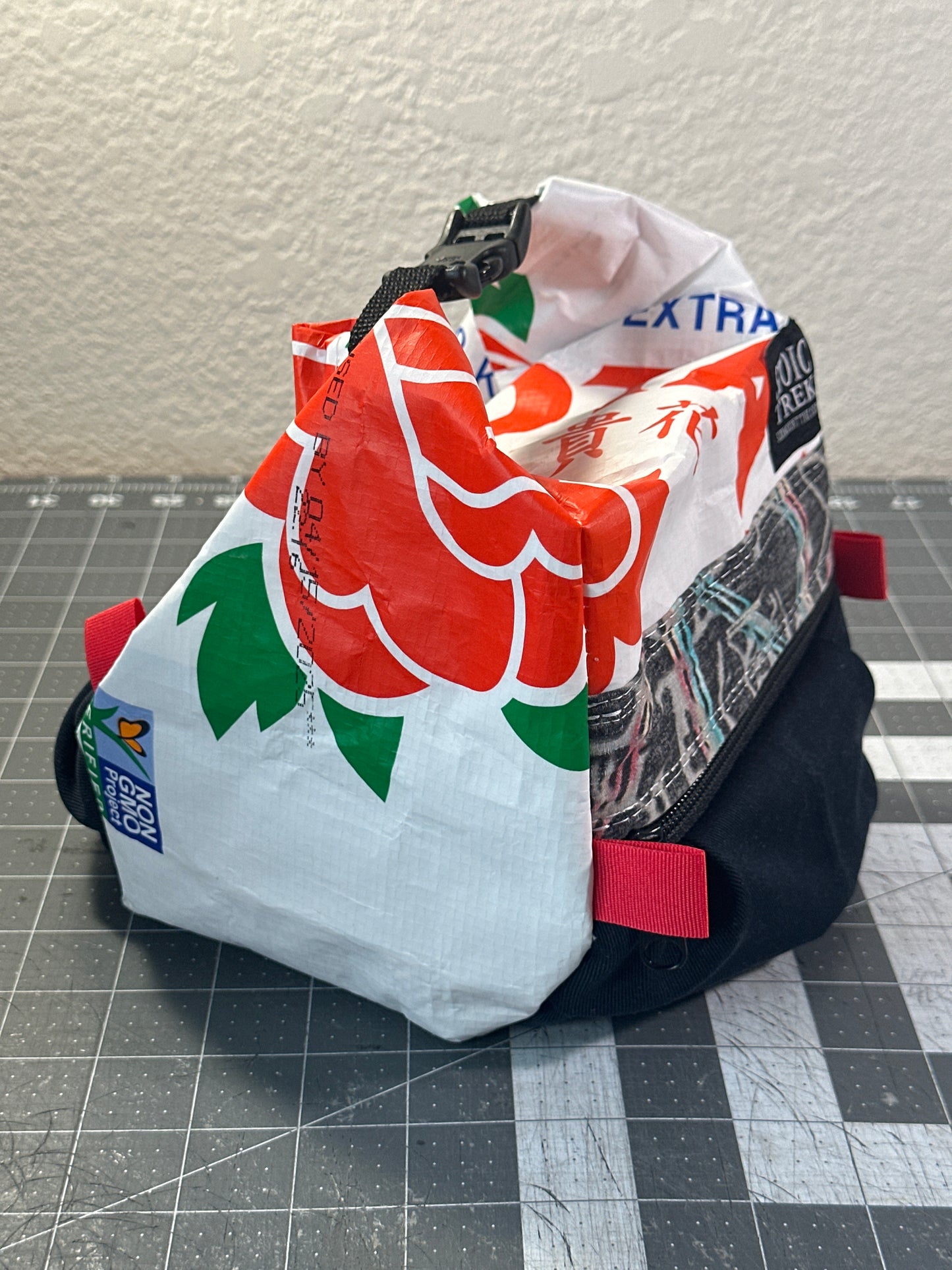 Rice Bag Worn Wear Upcycled Bouldering Pail 0018
