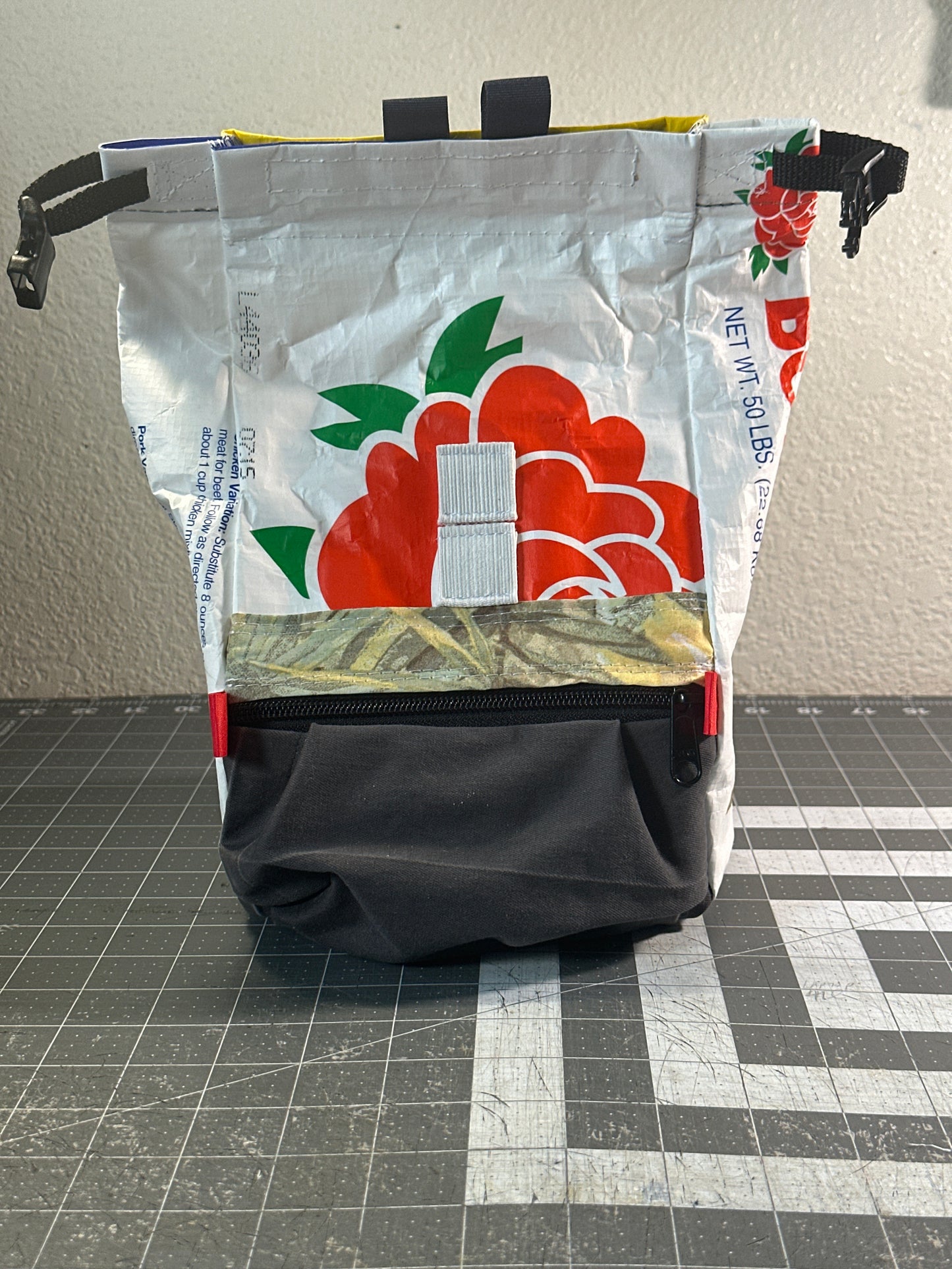 Rice Bag Worn Wear Upcycled Bouldering Pail 0004