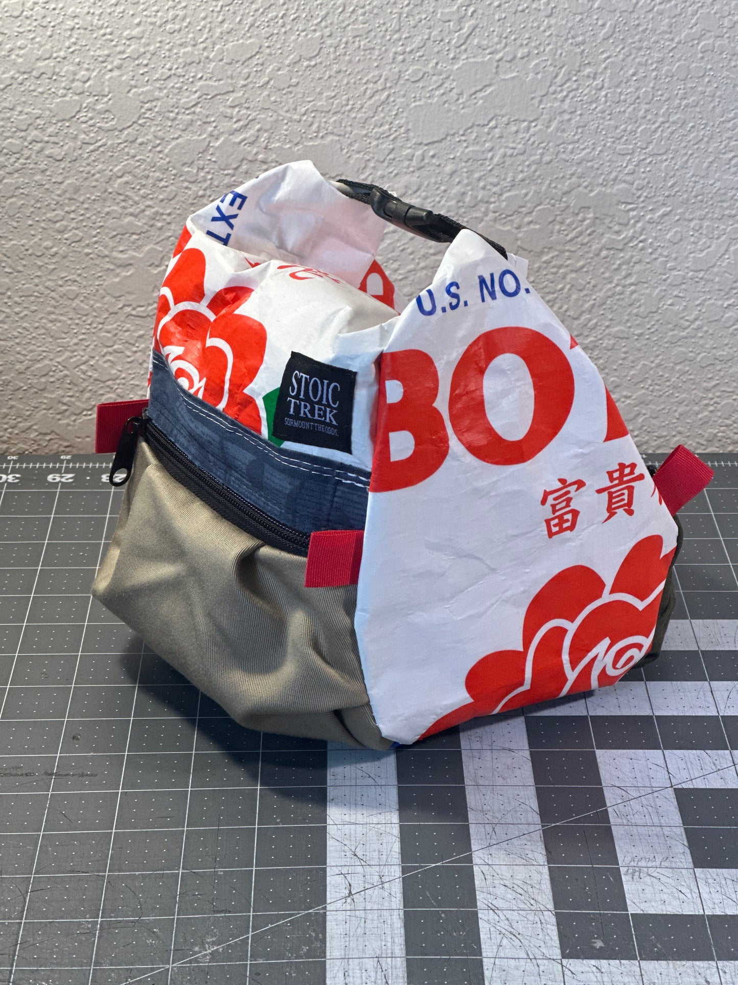 Rice Bag Worn Wear Upcycled Bouldering Pail 0025