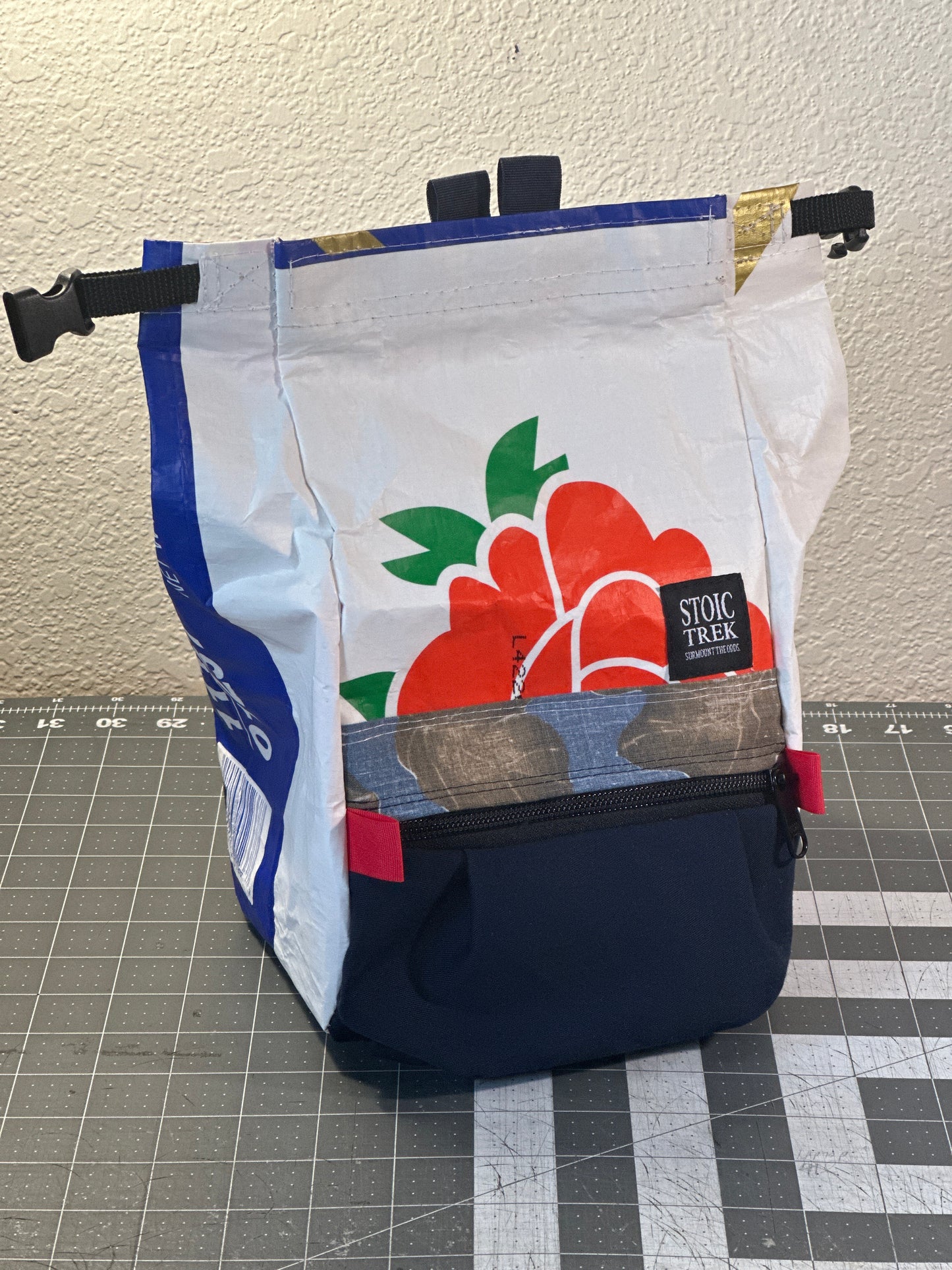 Rice Bag Worn Wear Upcycled Bouldering Pail 0024