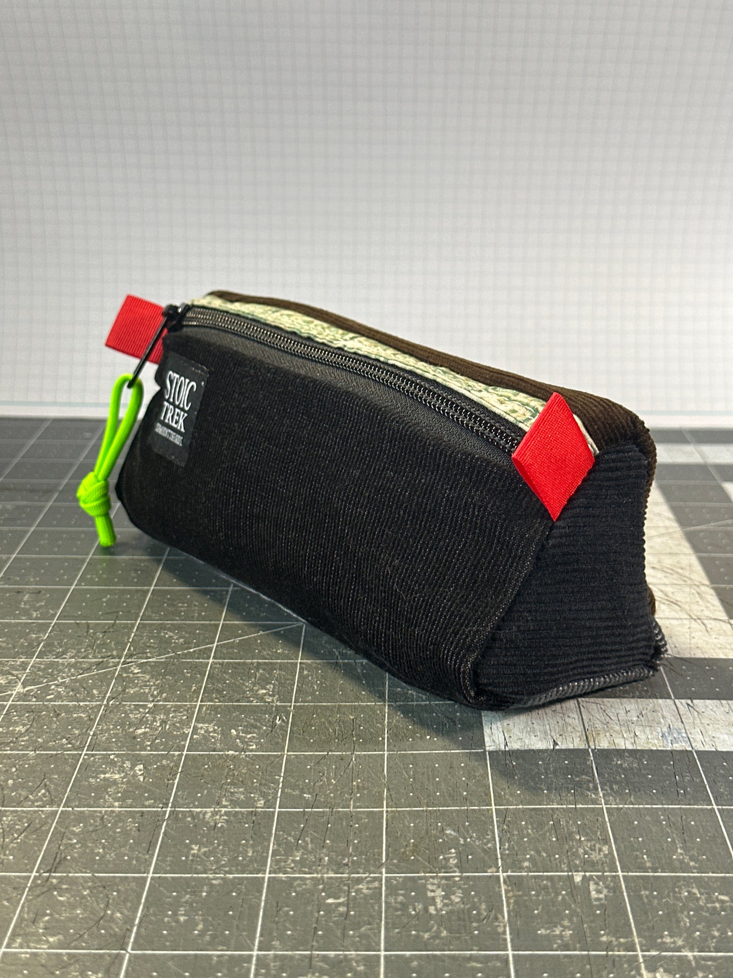 Worn-Wear Upcycled Triangle Pencil Case 0012 (medium)