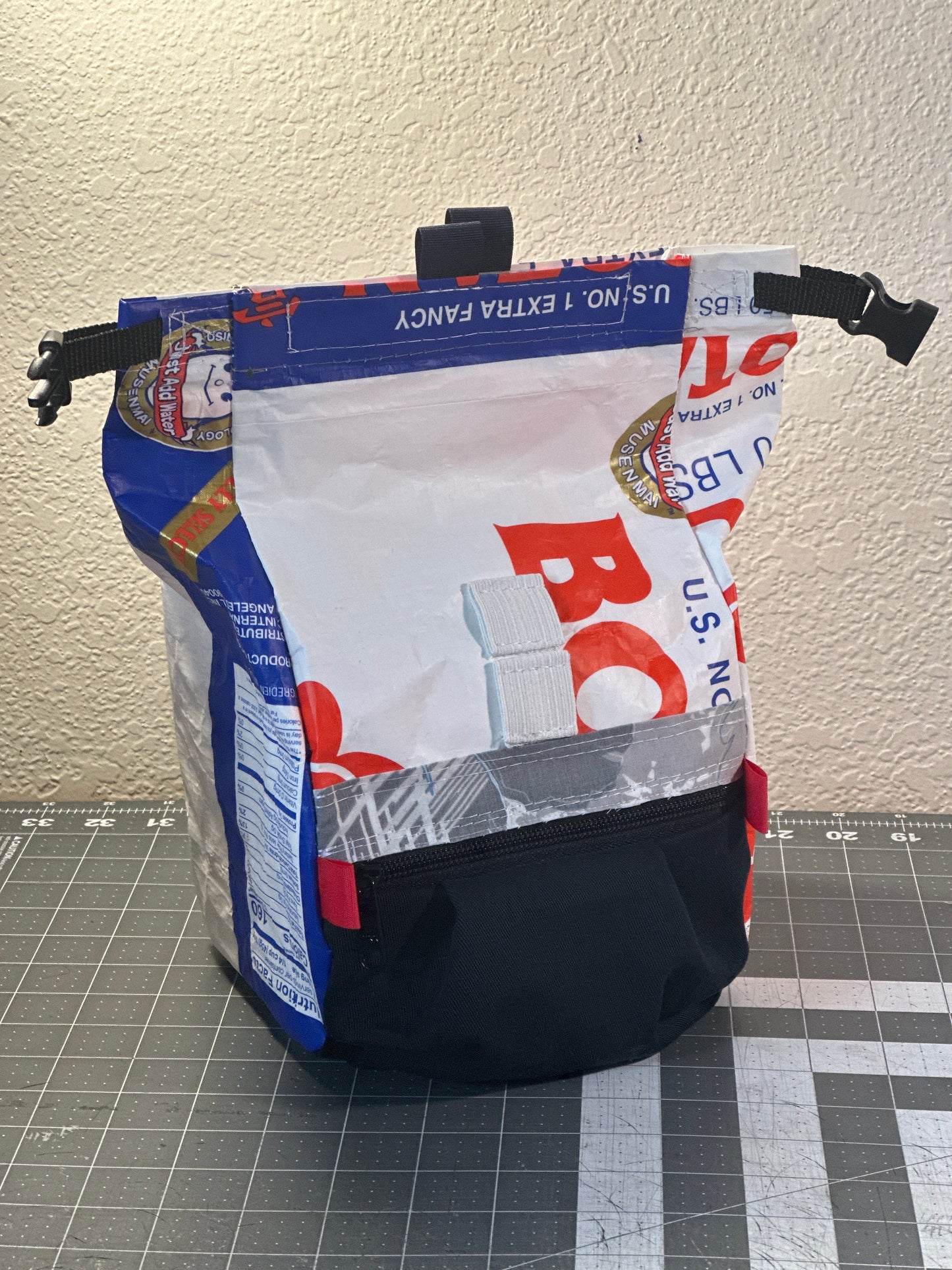 Rice Bag Worn Wear Upcycled Bouldering Pail 0026