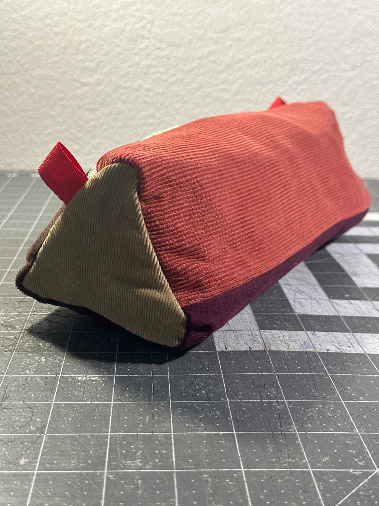 Worn-Wear Upcycled Triangle Pencil Case 0004(Extra Large)