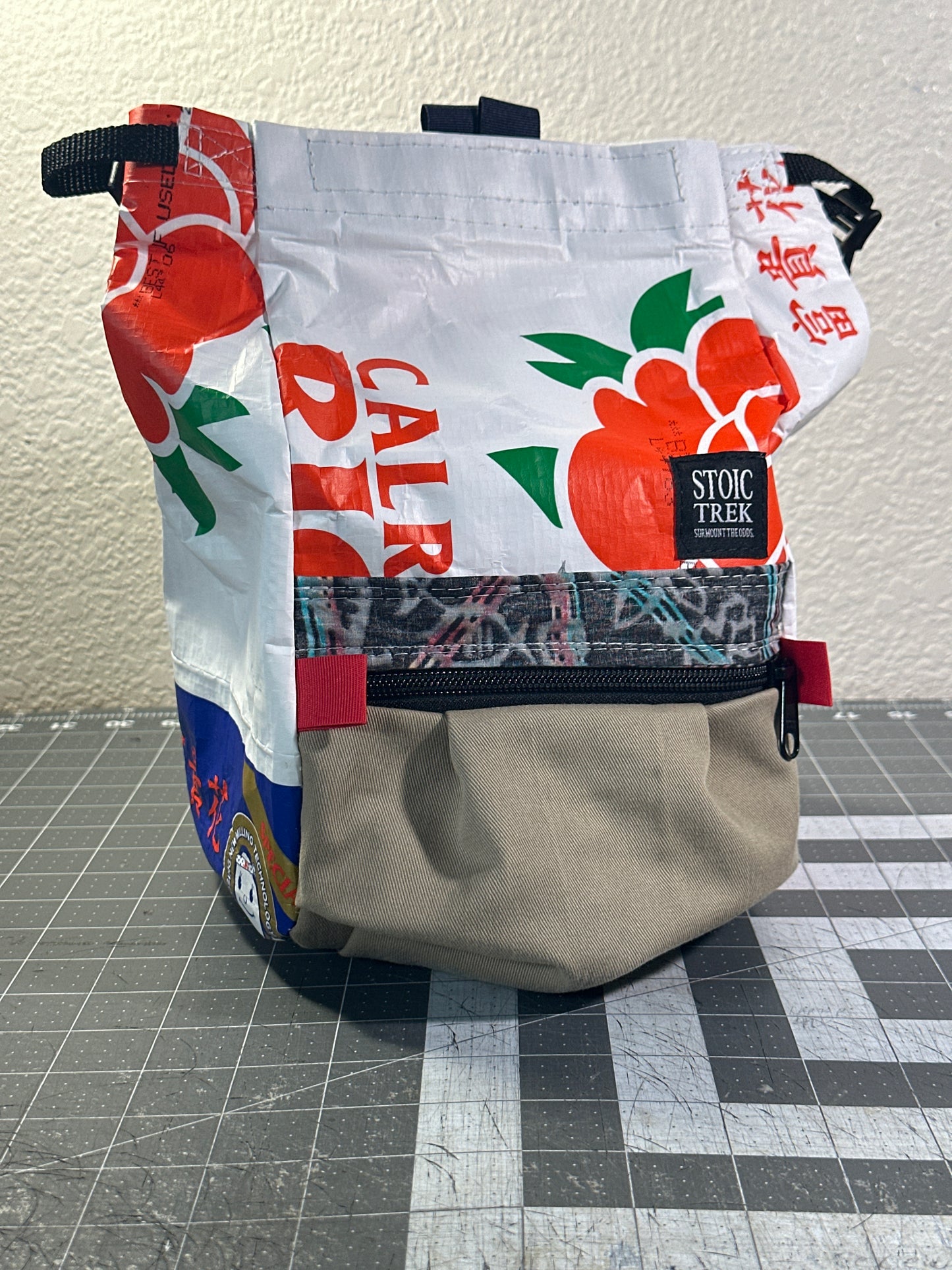 Rice Bag Worn Wear Upcycled Bouldering Pail 0023