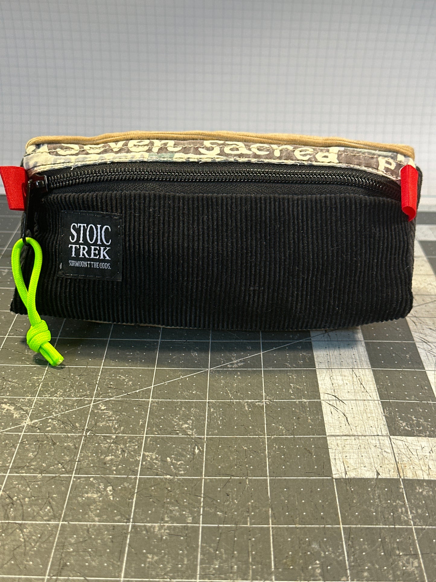 Worn-Wear Upcycled Triangle Pencil Case 0014 (medium)