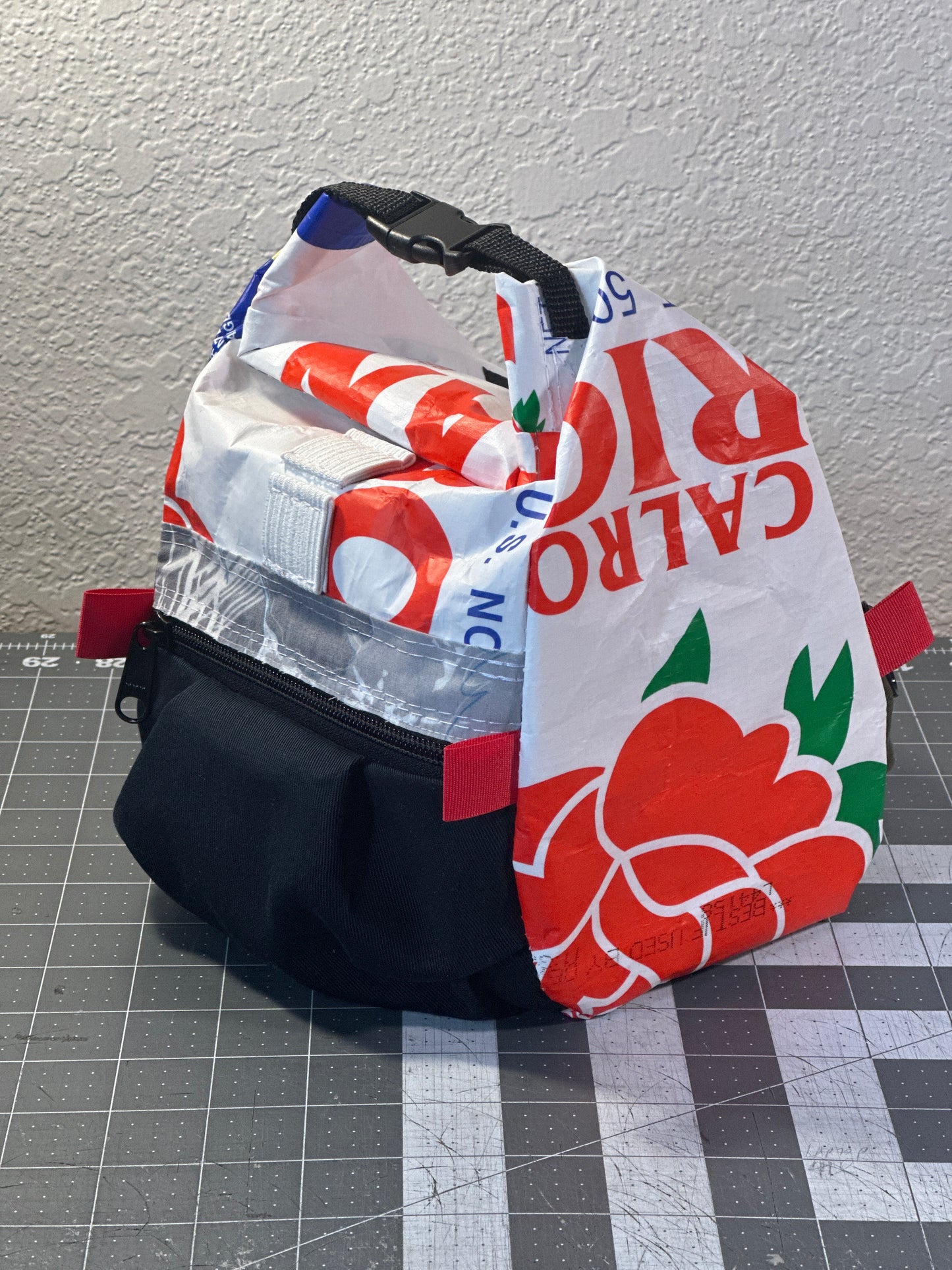 Rice Bag Worn Wear Upcycled Bouldering Pail 0026