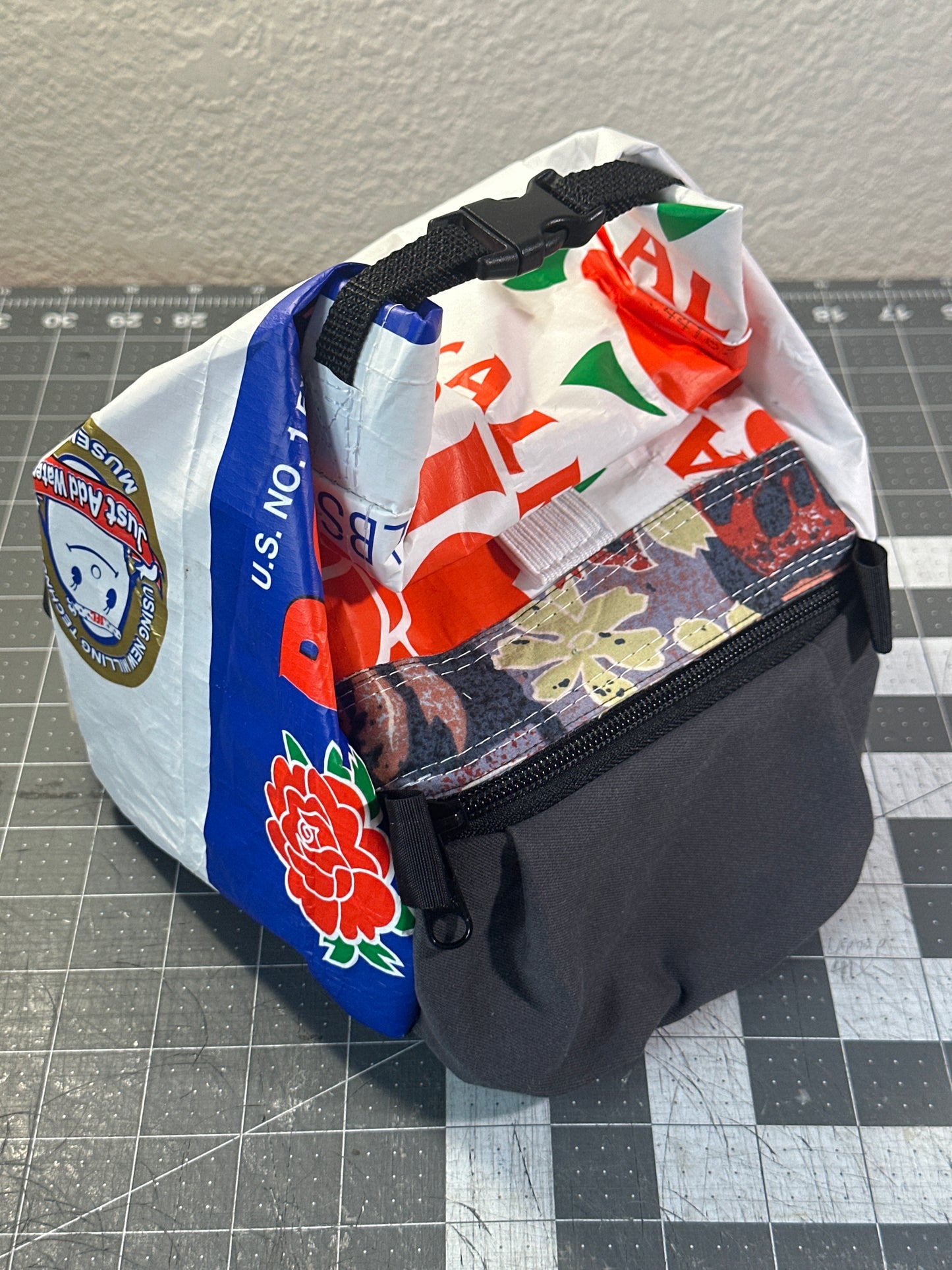 Rice Bag Worn Wear Upcycled Bouldering Pail 0017