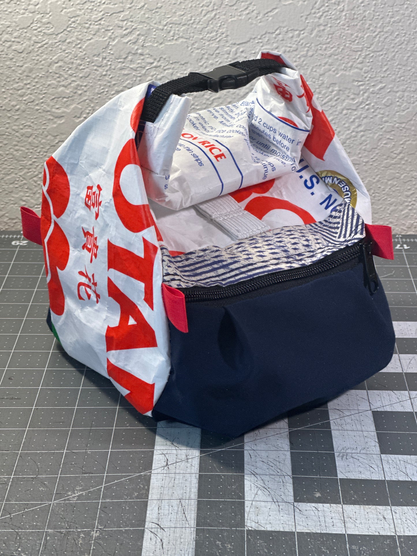 Rice Bag Worn Wear Upcycled Bouldering Pail 0027