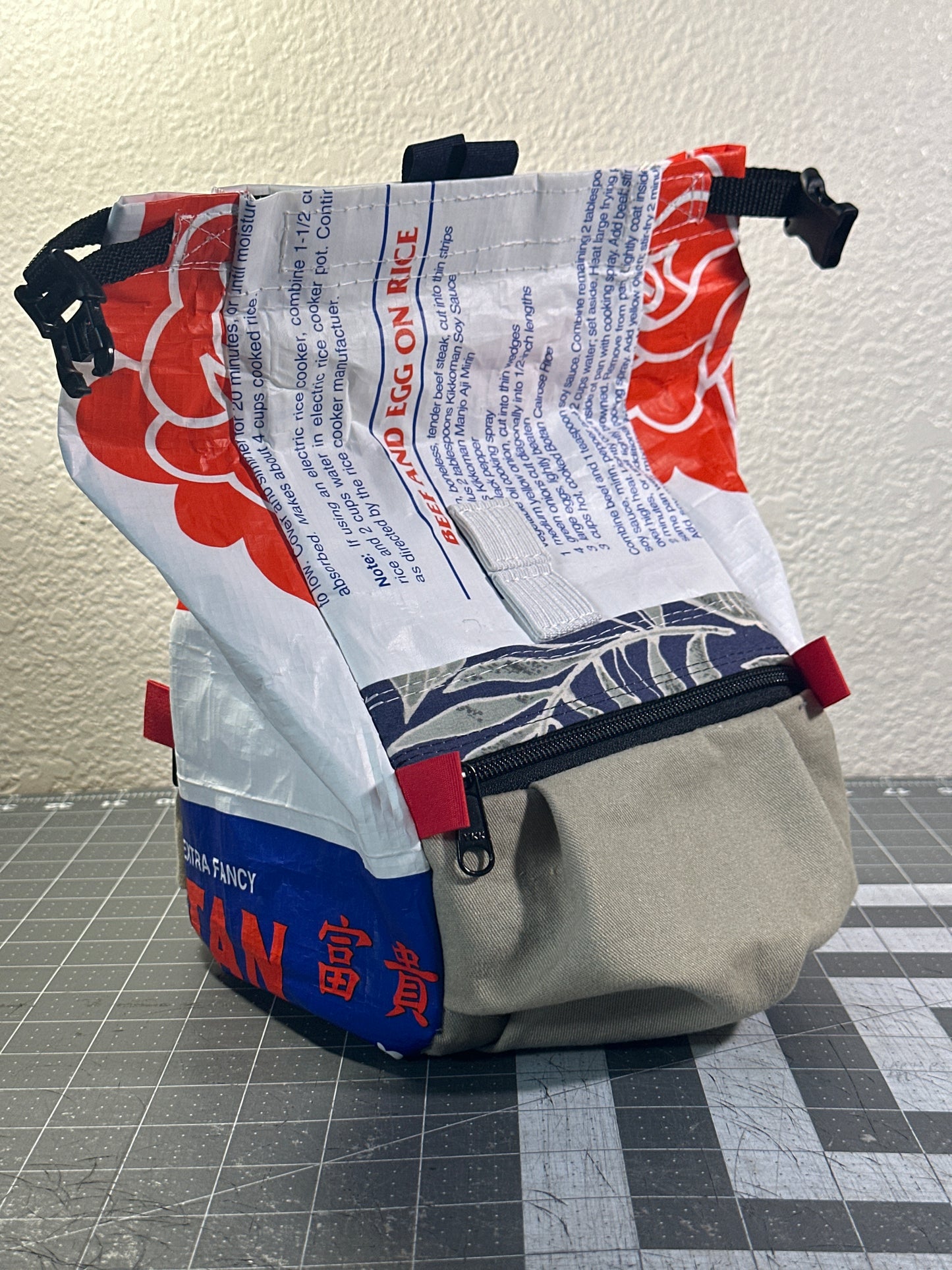 Rice Bag Worn Wear Upcycled Bouldering Pail 0023