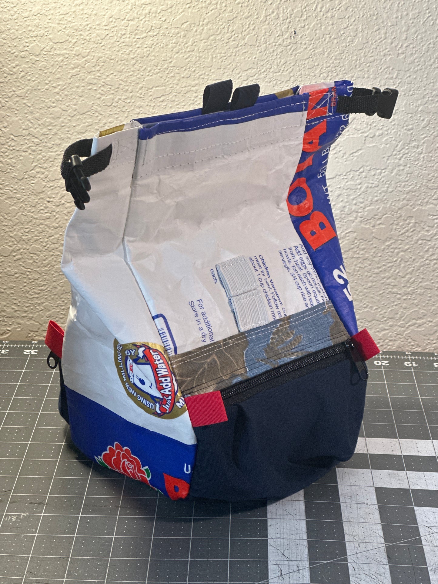 Rice Bag Worn Wear Upcycled Bouldering Pail 0024