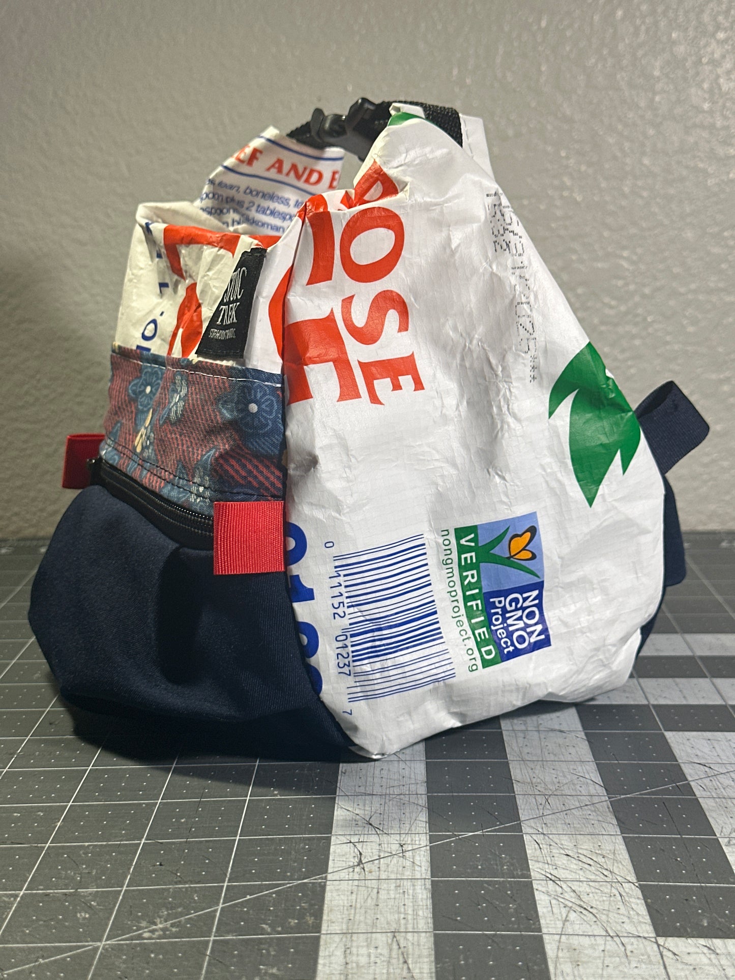 Rice Bag Worn Wear Upcycled Bouldering Pail 0009