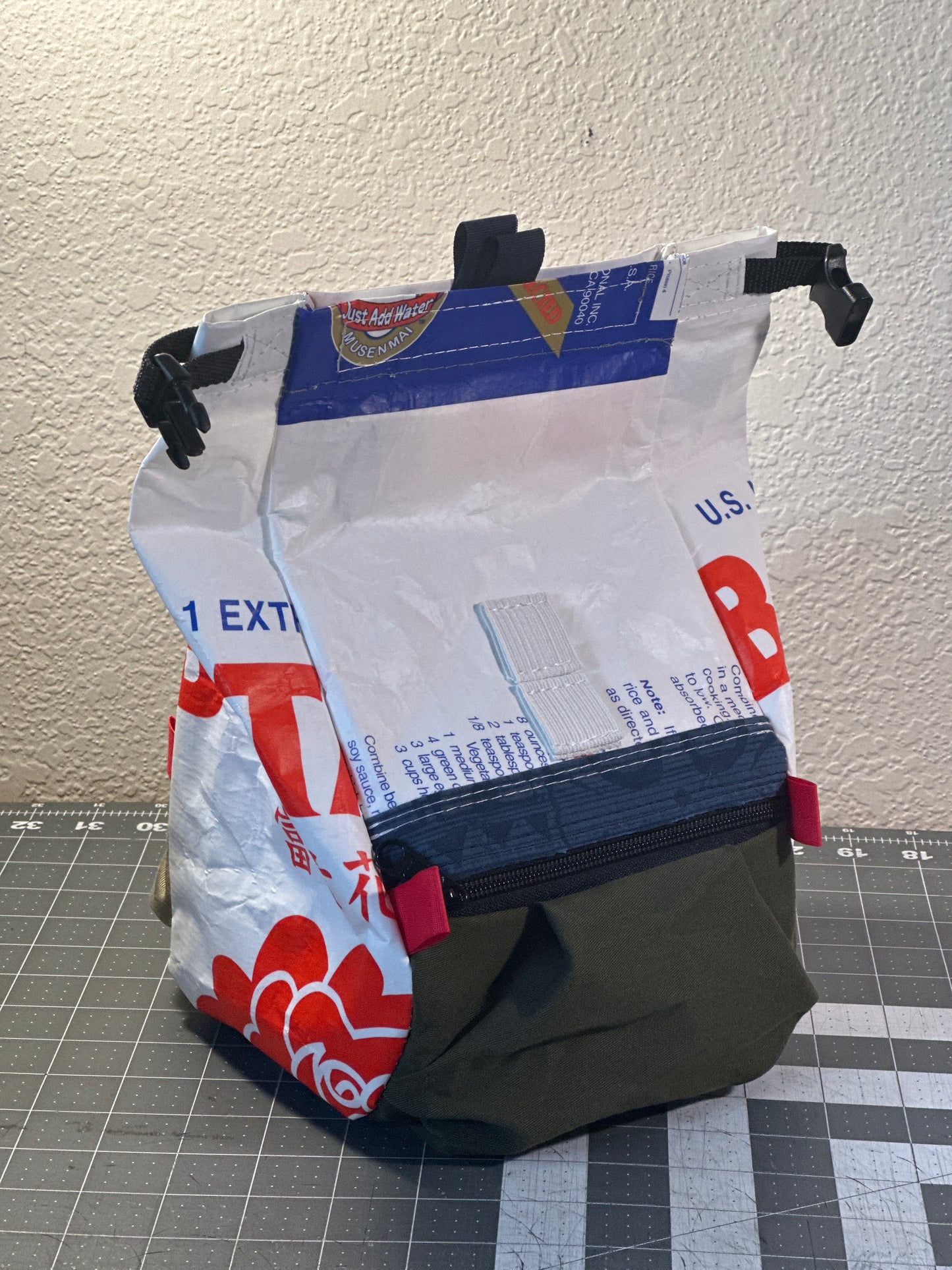 Rice Bag Worn Wear Upcycled Bouldering Pail 0025