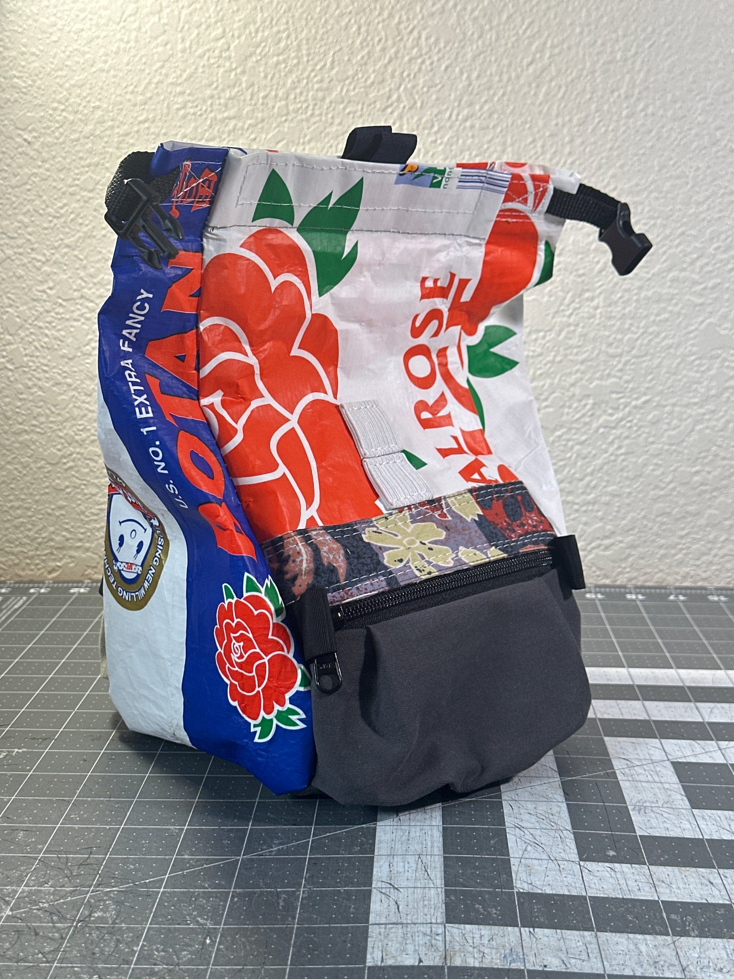 Rice Bag Worn Wear Upcycled Bouldering Pail 0017