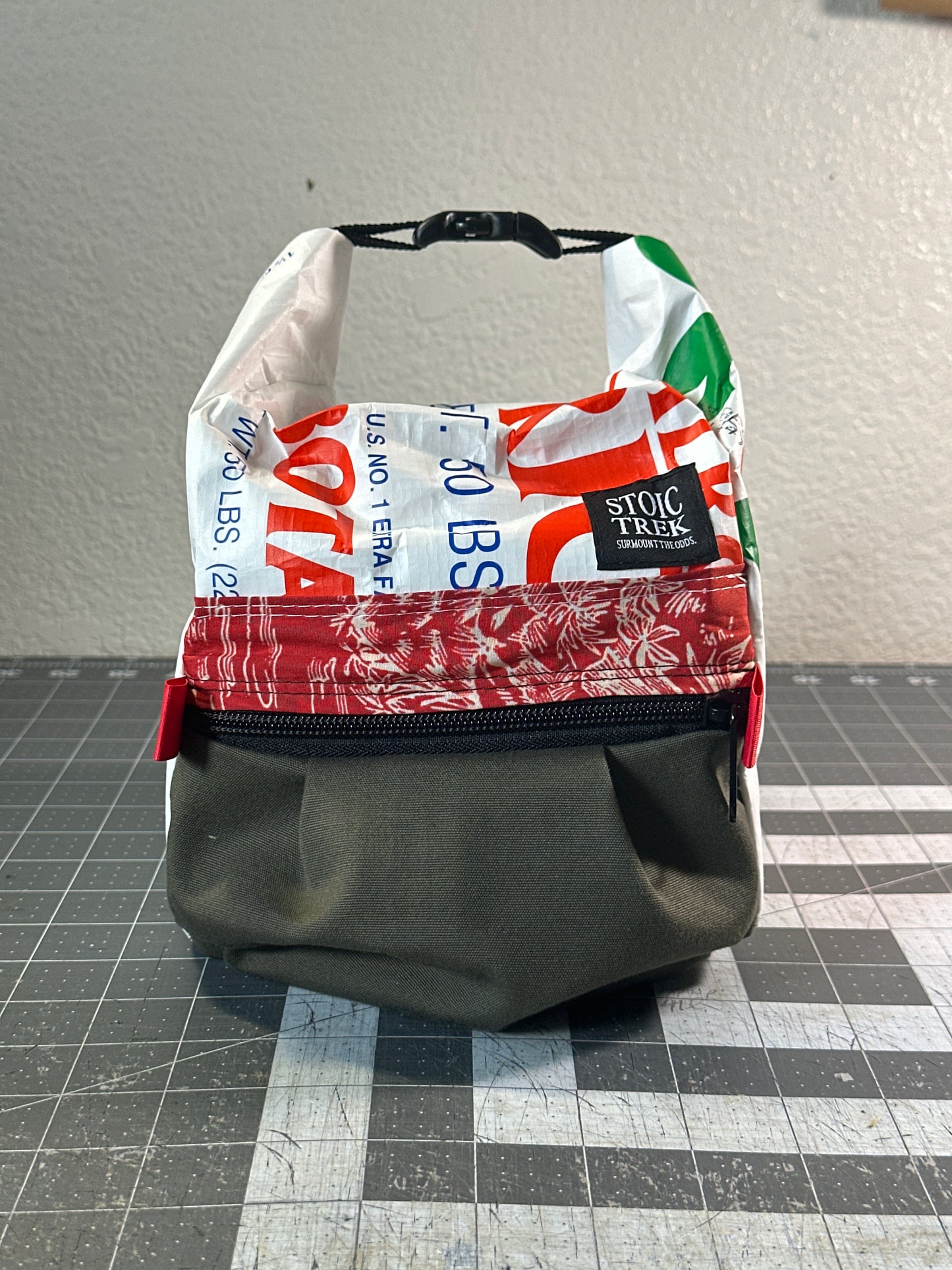 Rice Bag Worn Wear Upcycled Bouldering Pail 0003