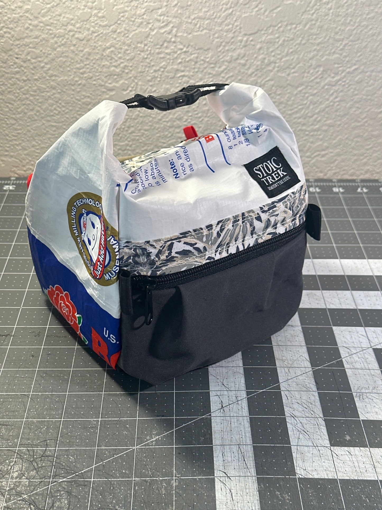 Rice Bag Worn Wear Upcycled Bouldering Pail 0020