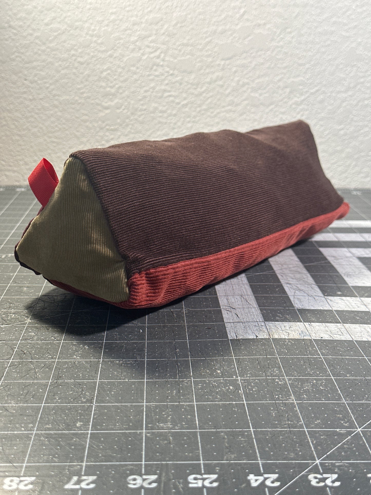 Worn-Wear Upcycled Triangle Pencil Case 0002(Extra Large)