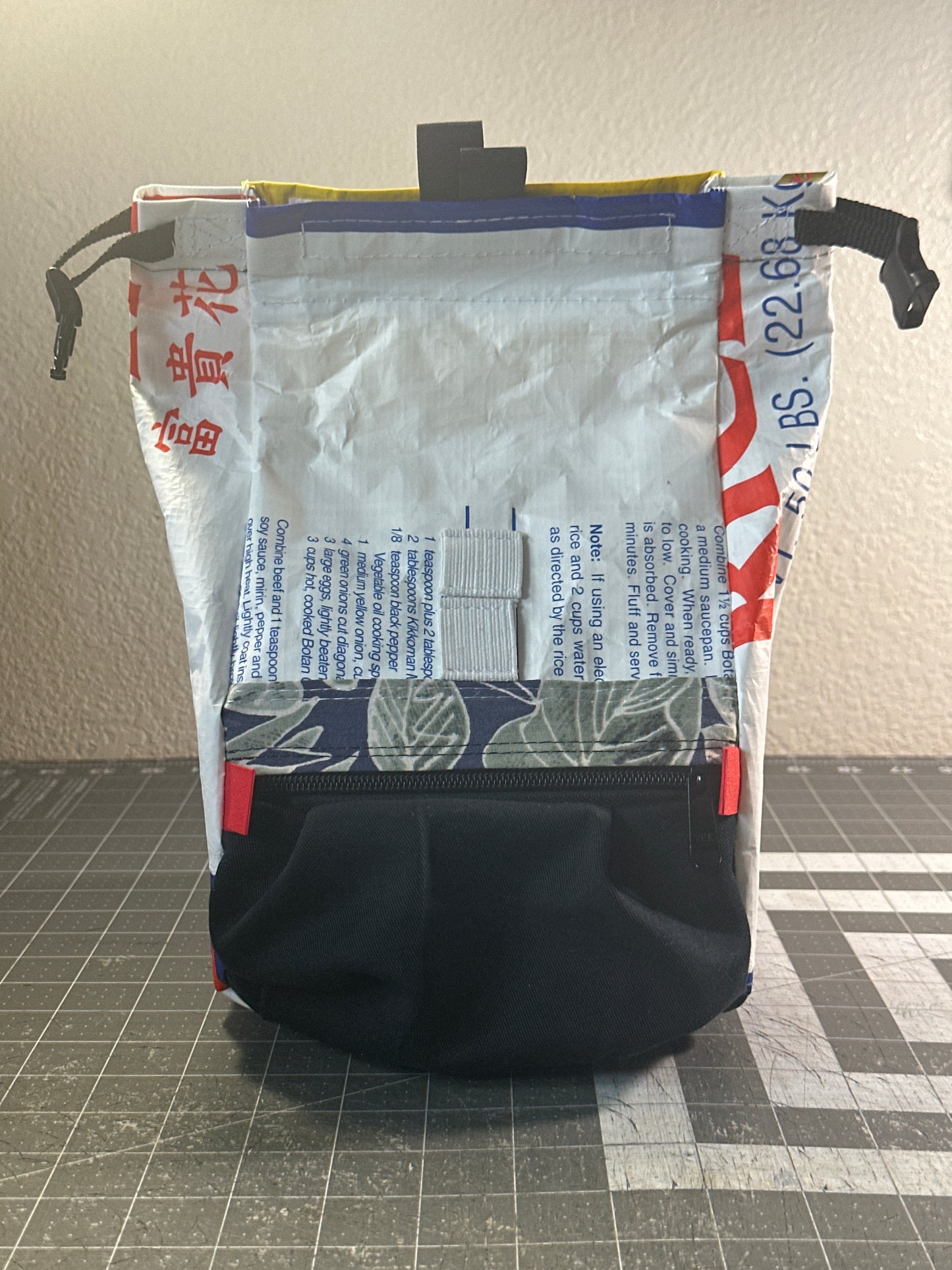Rice Bag Worn Wear Upcycled Bouldering Pail 0006