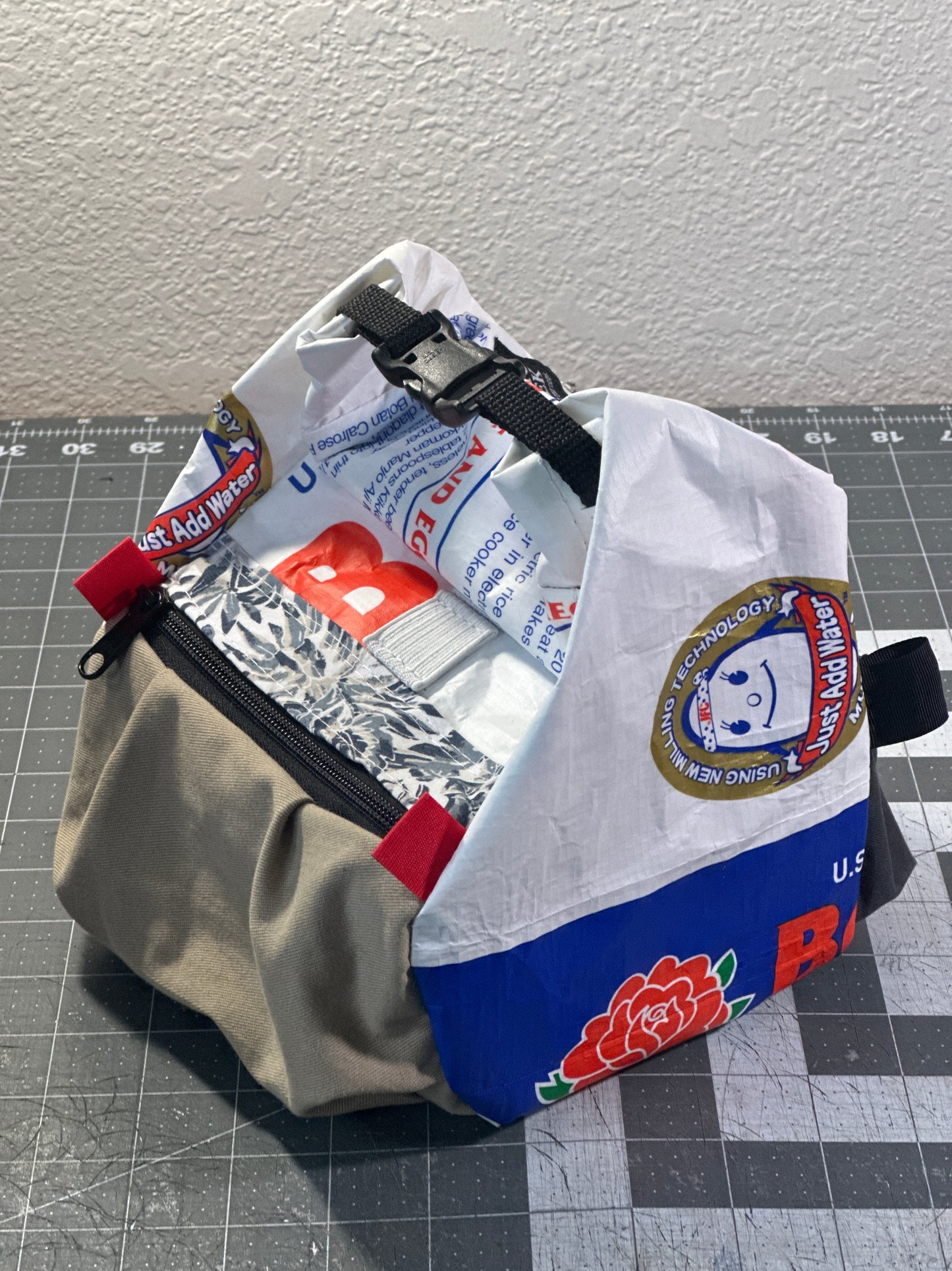 Rice Bag Worn Wear Upcycled Bouldering Pail 0020