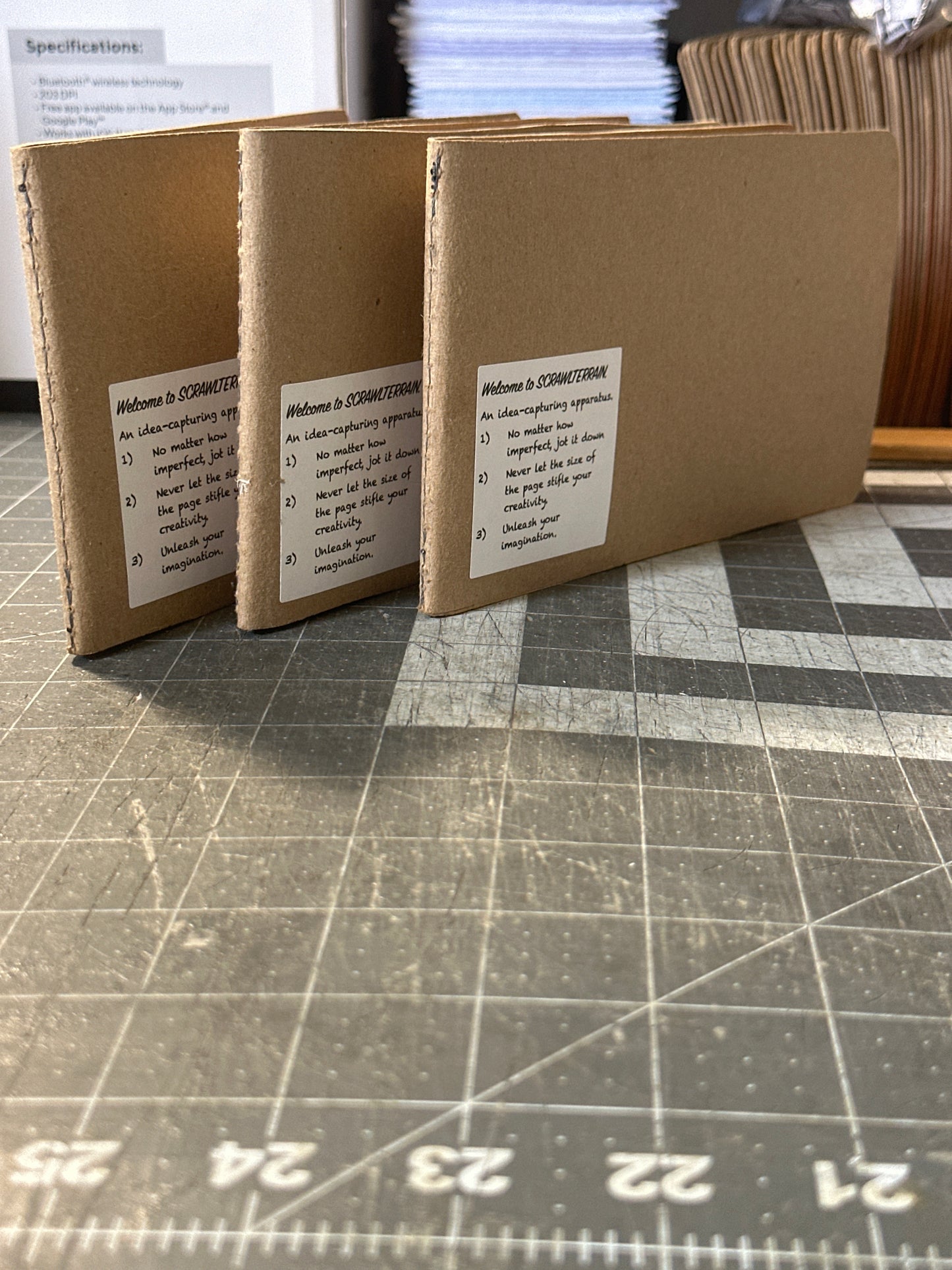 Beta Scrawlterrain Scrawlbook 7.25”x 4.25” Landscape-Oriented (3 pack)