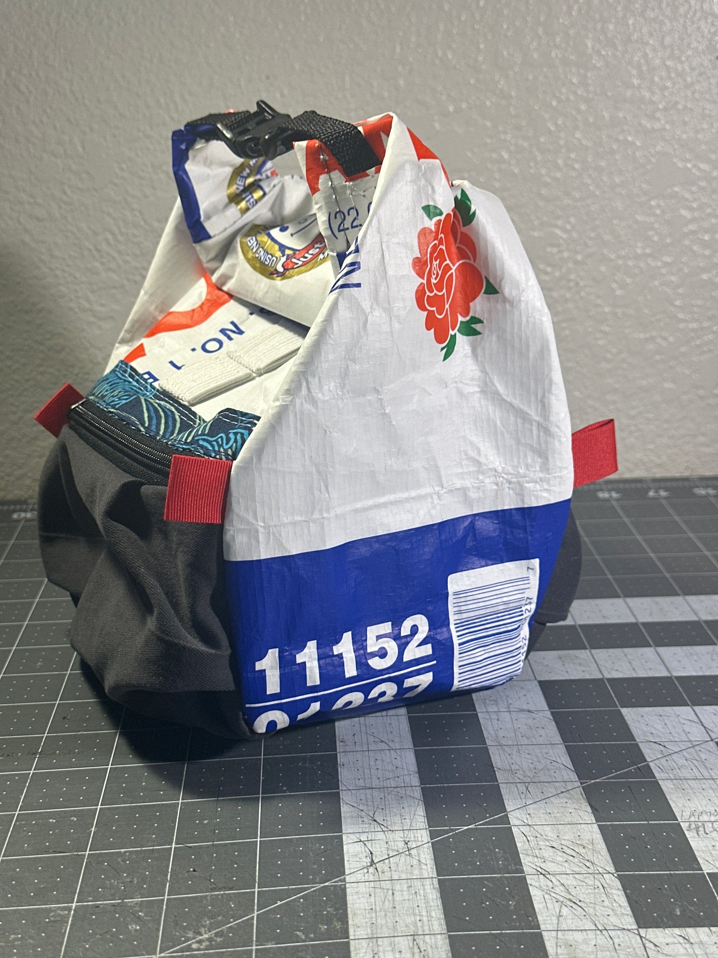 Rice Bag Worn Wear Upcycled Bouldering Pail 0007