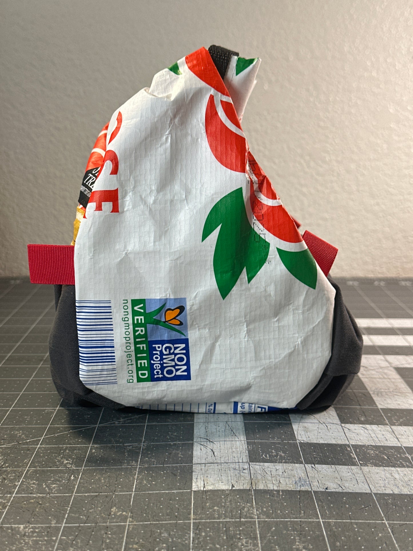 Rice Bag Worn Wear Upcycled Bouldering Pail 0005
