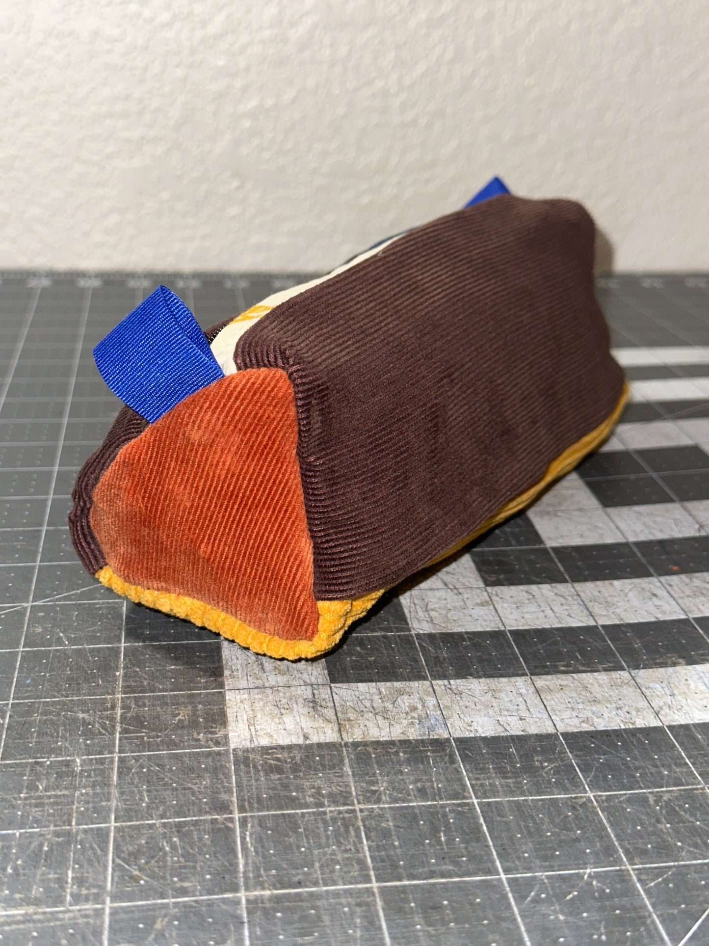 Worn-Wear Upcycled Triangle Pencil Case 0023 (large)