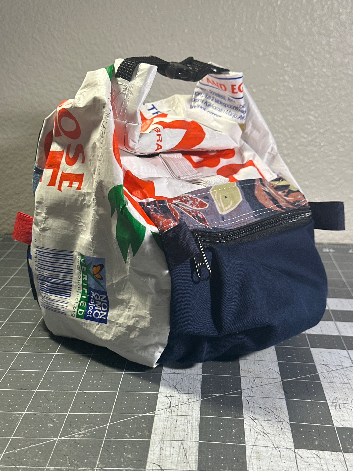 Rice Bag Worn Wear Upcycled Bouldering Pail 0009